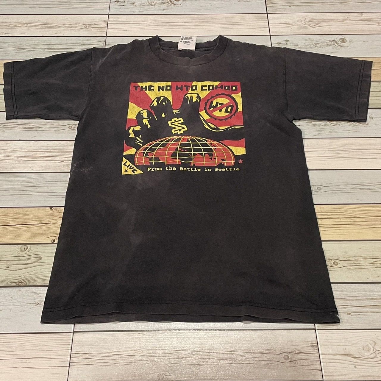 Vintage Vintage 90’s The No WTO Combo T-Shirt | Grailed