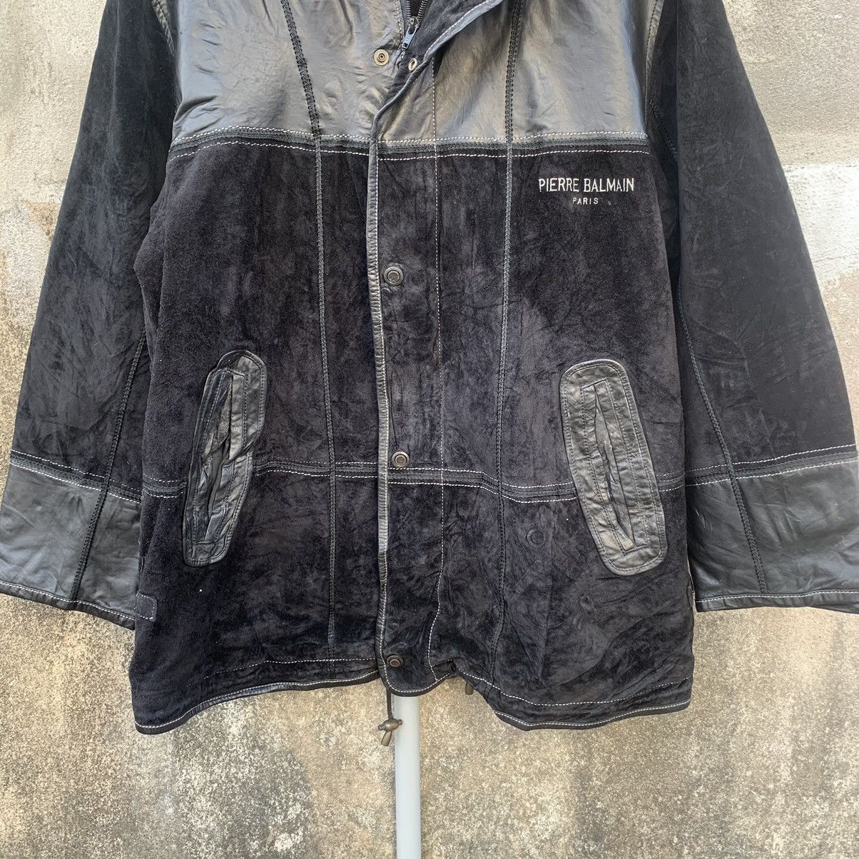 Designer × Pierre Balmain × Vintage ⚡️OFFERS ACCEPT⚡️ Pierre Balmain Paris Suede Long Jacket Size US L / EU 52-54 / 3 - 3 Thumbnail