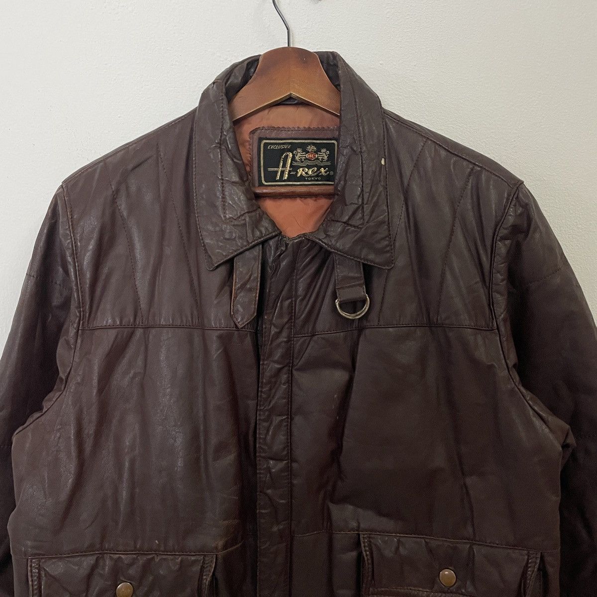 Other Vintage A-rex Tokyo Leather Jacket Size US L / EU 52-54 / 3 - 4 Thumbnail