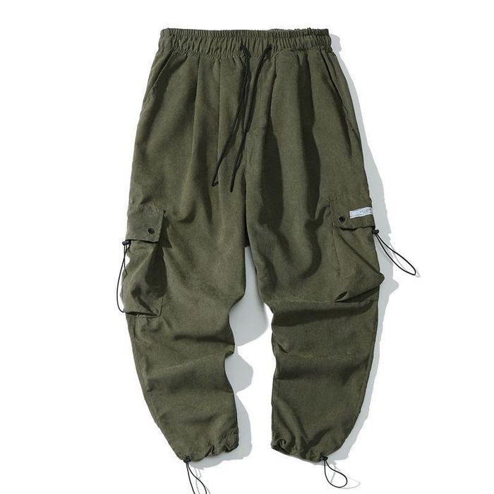 Vintage Techwear Green Cargo Pants 