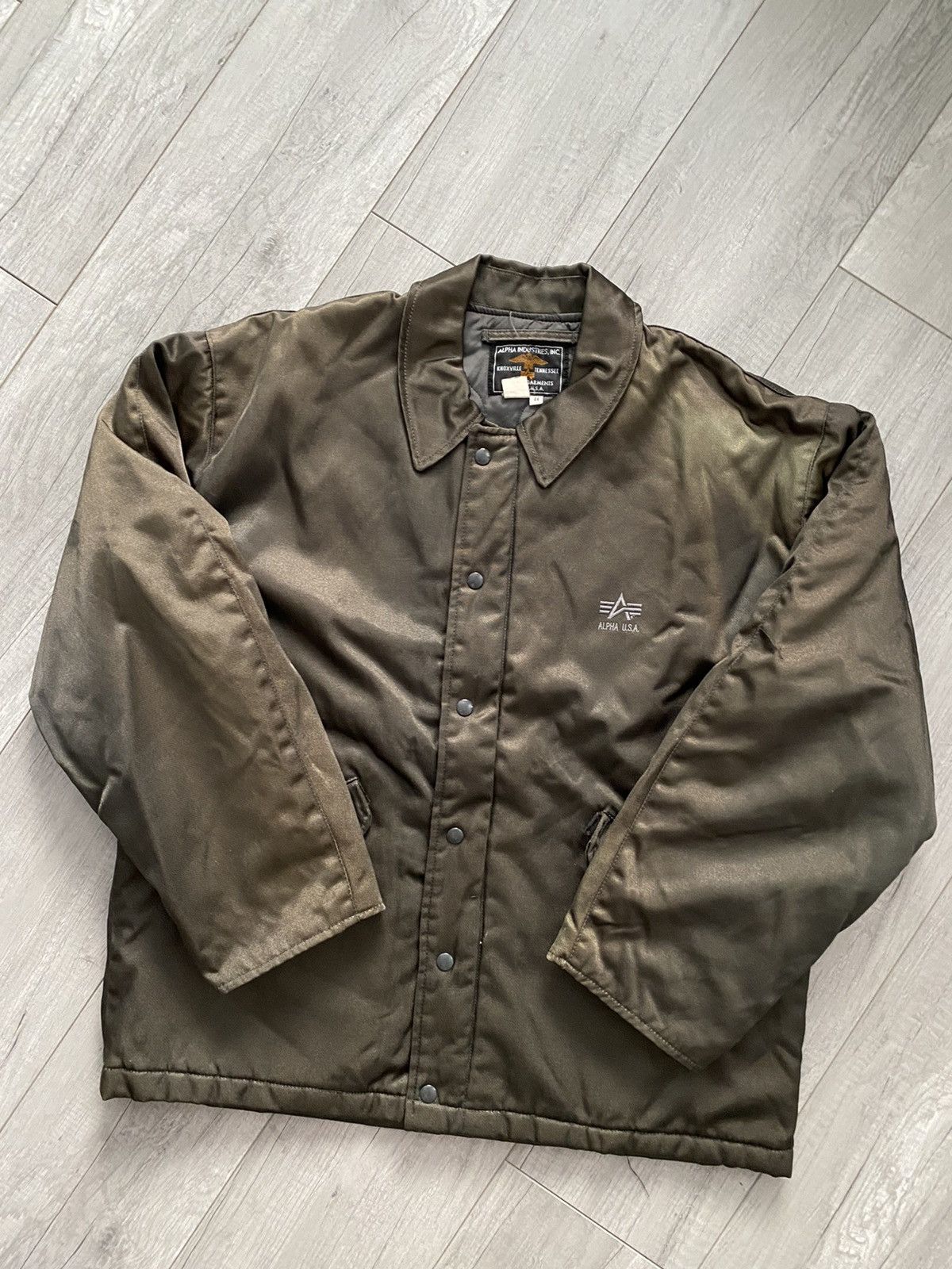 Alpha Industries Vintage 80’s 90’s Alpha Industries flight jacket made in USA Size US L / EU 52-54 / 3 - 1 Thumbnail