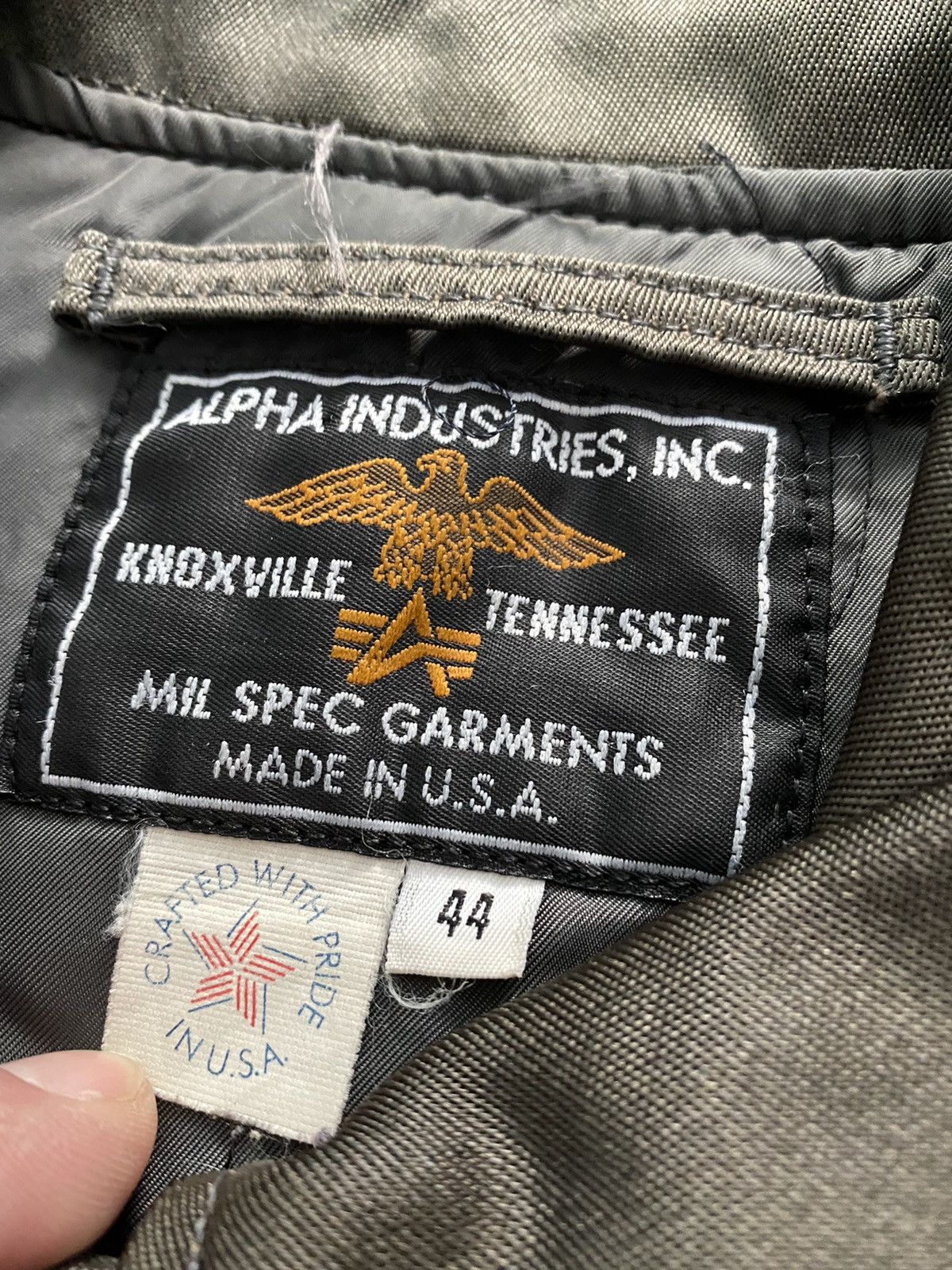 Alpha Industries Vintage 80’s 90’s Alpha Industries flight jacket made in USA Size US L / EU 52-54 / 3 - 5 Thumbnail