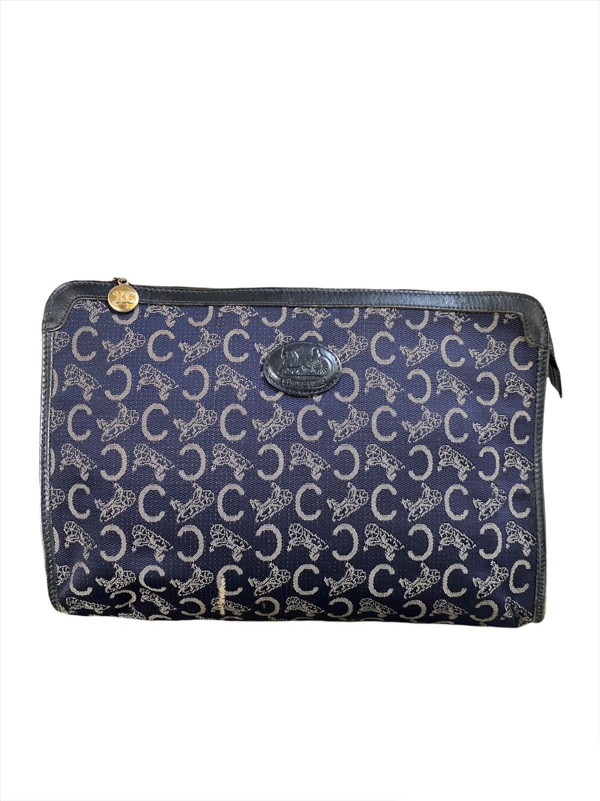 Celine Vintage Celine Macadam Monogram Clutch Bag Size ONE SIZE - 1 Thumbnail