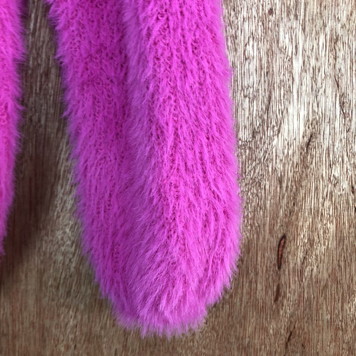 Japanese Brand Japan GU pink Mohair Shag Shaggy knit Swater #c312 Size S / US 4 / IT 40 - 4 Thumbnail