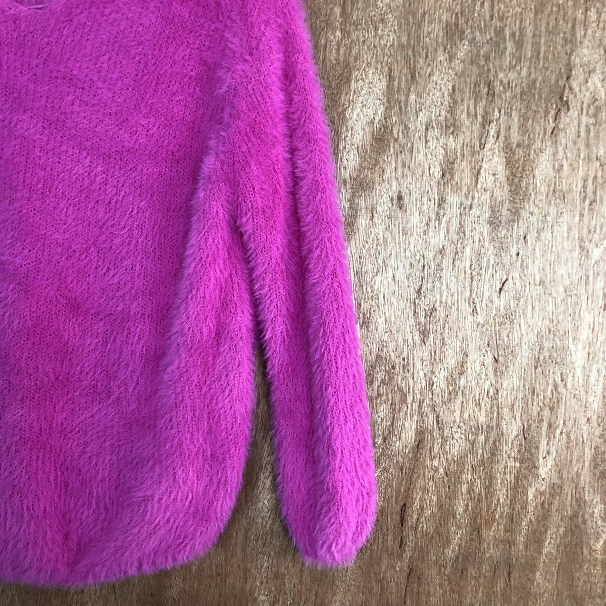 Japanese Brand Japan GU pink Mohair Shag Shaggy knit Swater #c312 Size S / US 4 / IT 40 - 5 Thumbnail