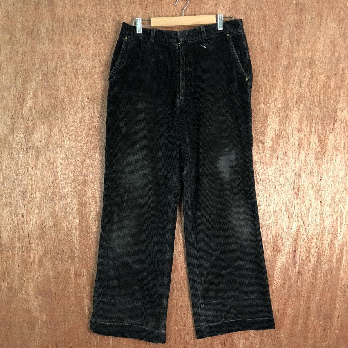 Japanese Brand DLL Japan Conduroy vintage distressed Denim Pants #c221 Size US 31 - 1 Thumbnail