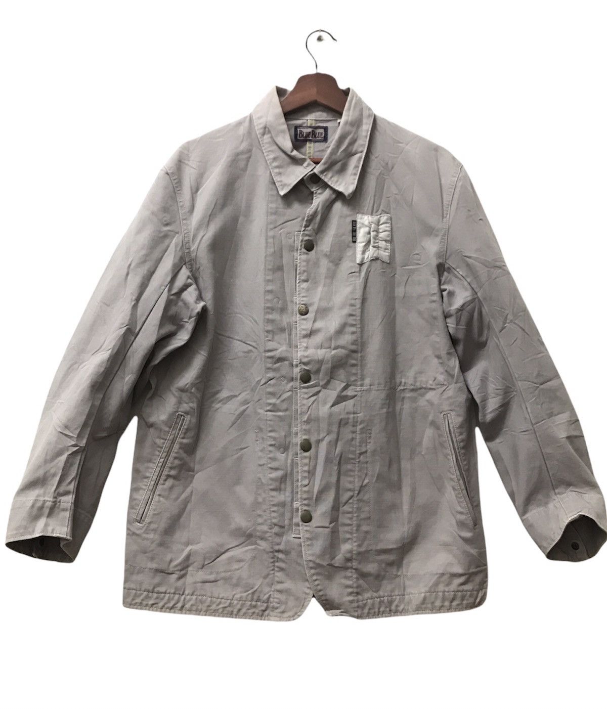 Blue Blue Japan Blue Blue Button Up Jacket/Shirt Made by SEILIN Size US M / EU 48-50 / 2 - 1 Thumbnail