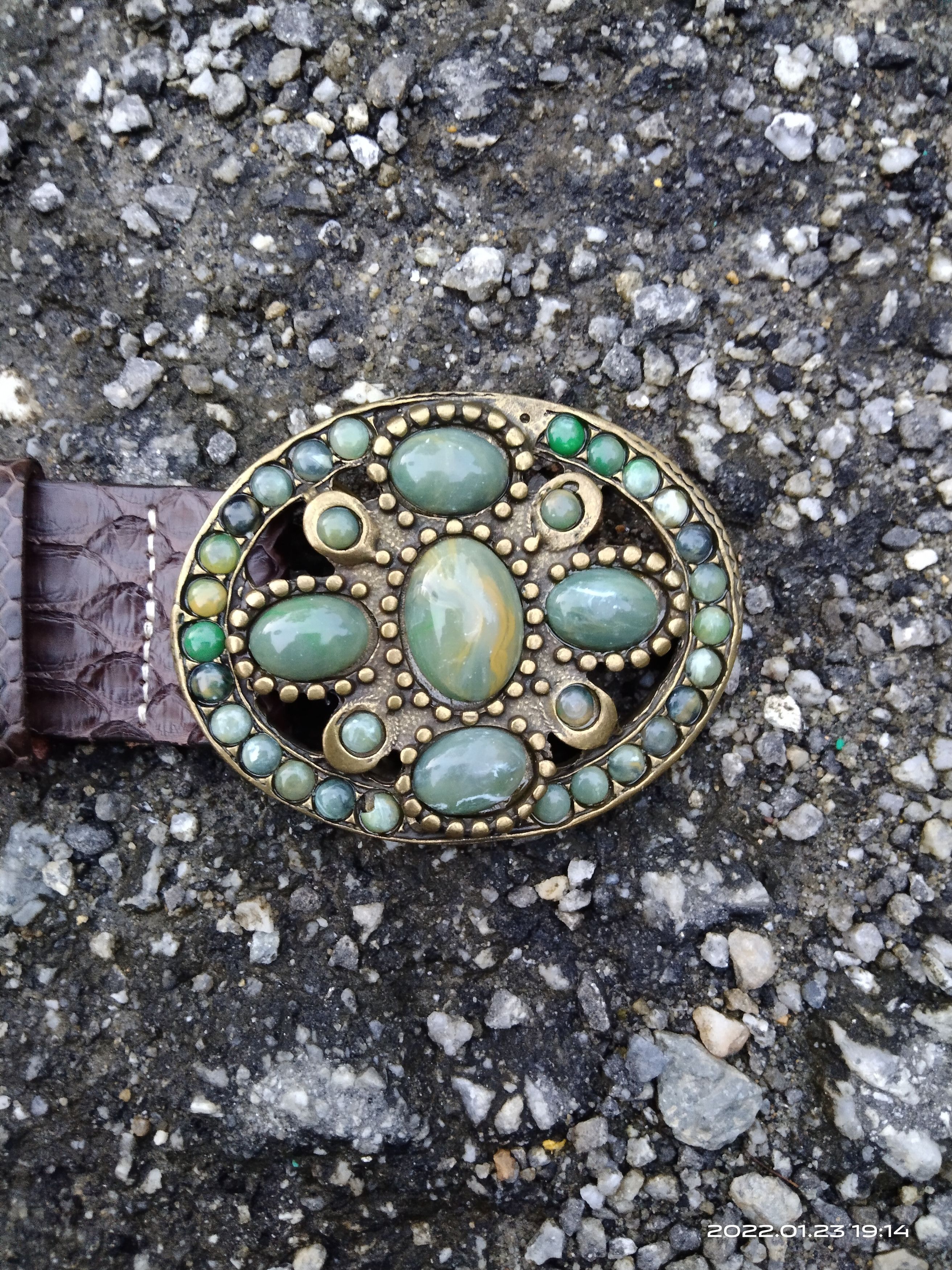 Leather PYTON SNAKE SKIN LEATHER BELT MADE IN ITALY Size ONE SIZE - 3 Thumbnail