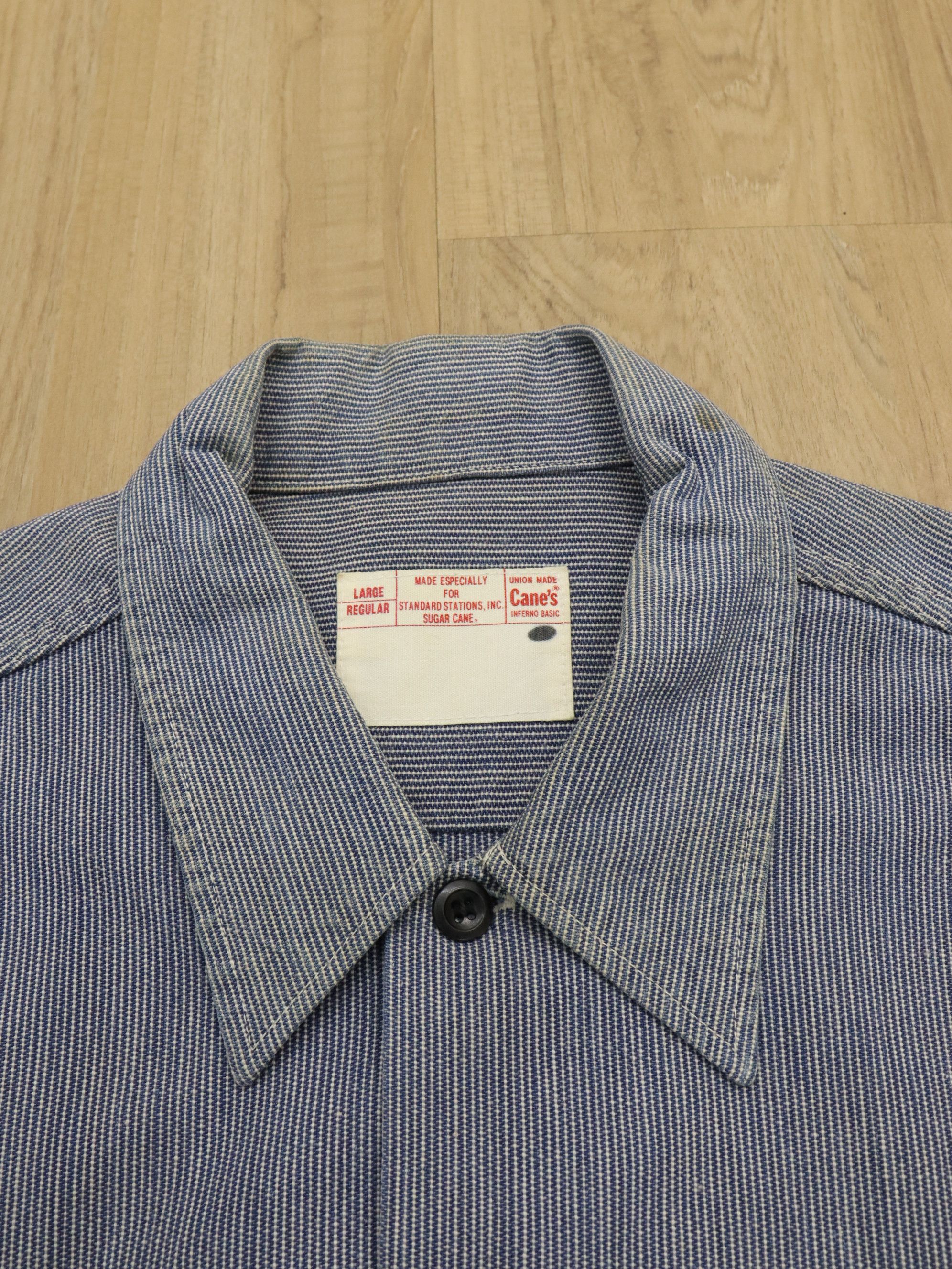 Sugar Cane × Toyo Enterprises Sugar Cane Selvedge Hickory Workwear Longsleeve Shirt Size US L / EU 52-54 / 3 - 25 Thumbnail