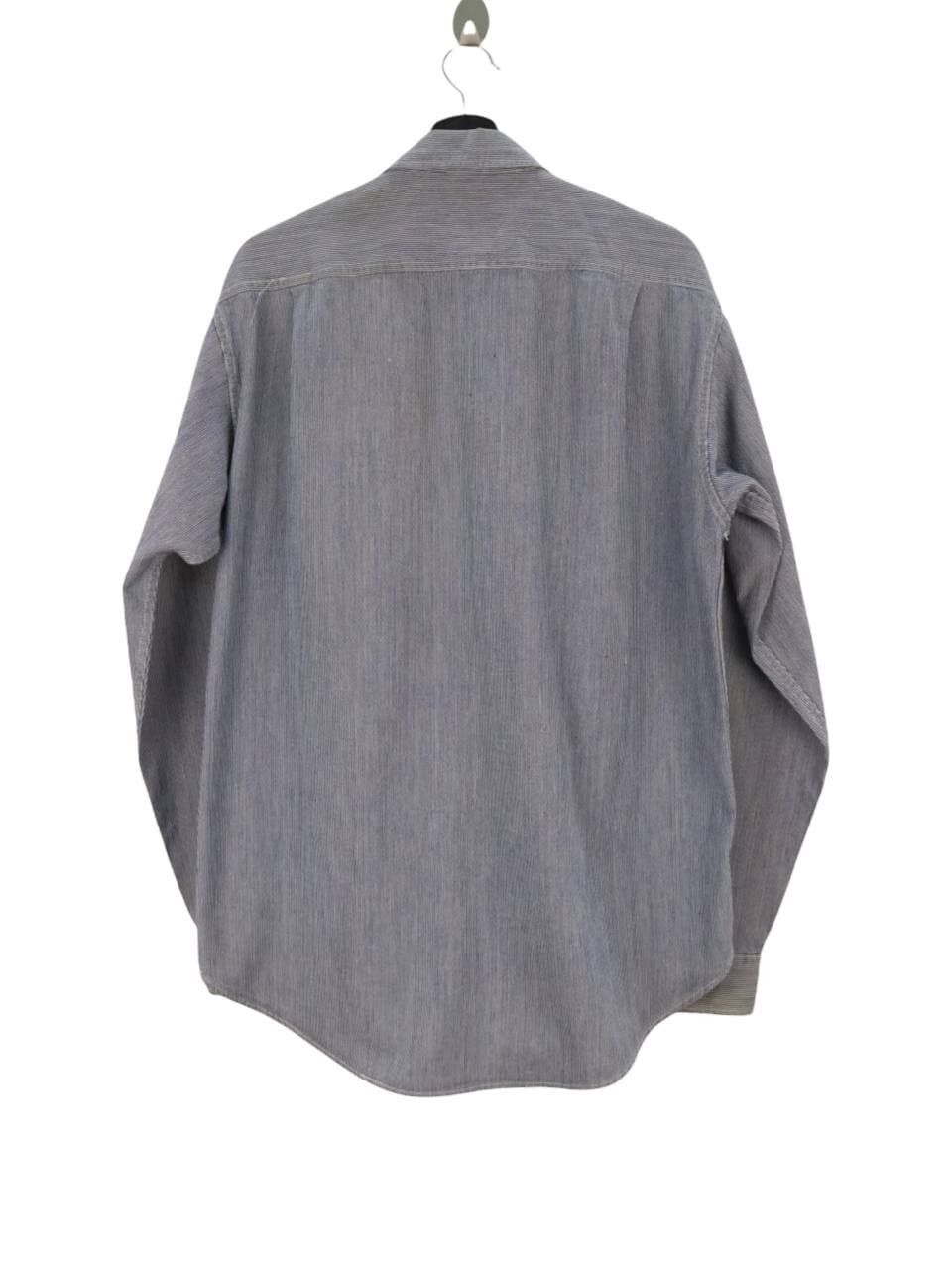 Sugar Cane × Toyo Enterprises Sugar Cane Selvedge Hickory Workwear Longsleeve Shirt Size US L / EU 52-54 / 3 - 3 Thumbnail