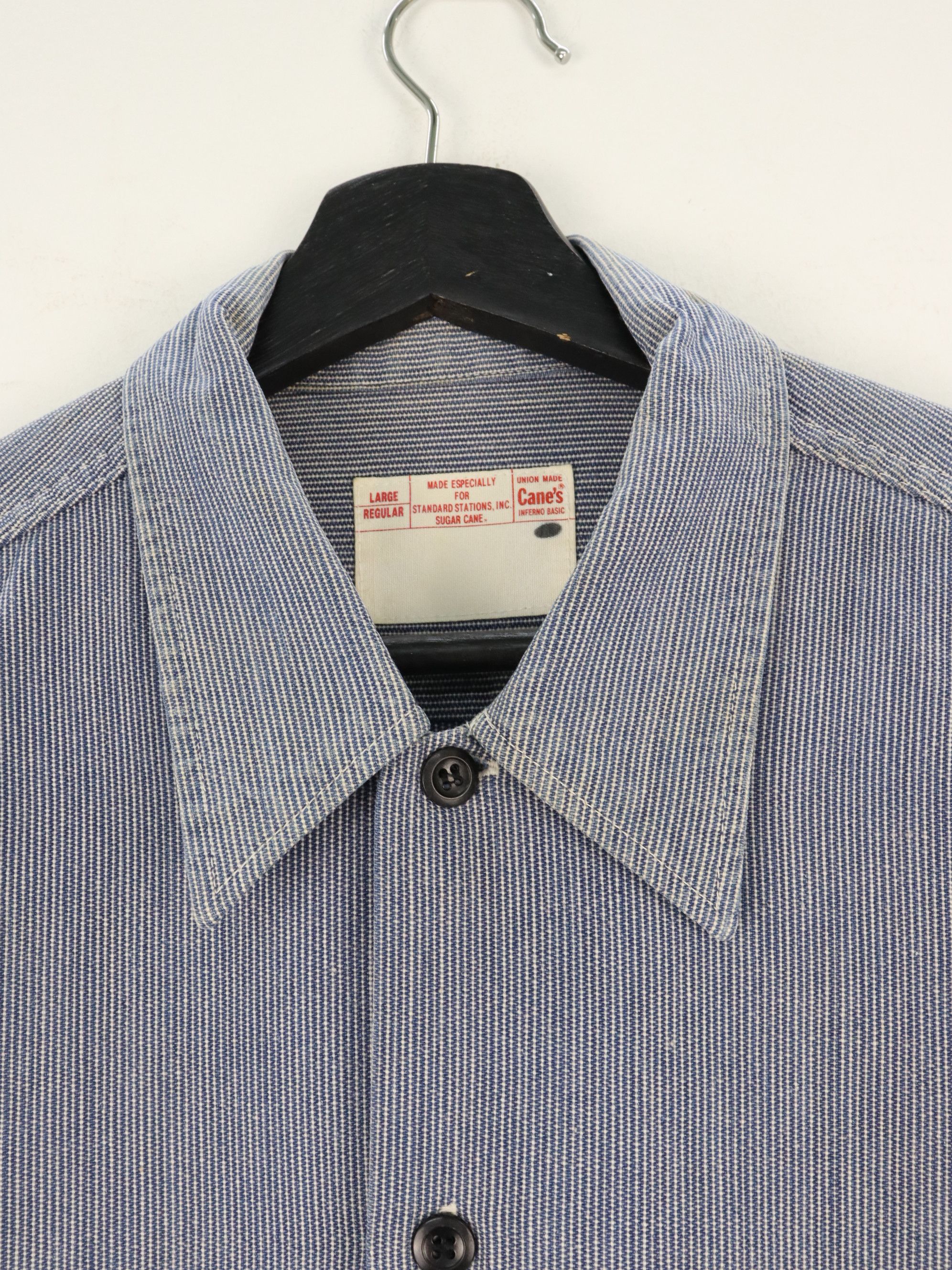 Sugar Cane × Toyo Enterprises Sugar Cane Selvedge Hickory Workwear Longsleeve Shirt Size US L / EU 52-54 / 3 - 7 Thumbnail