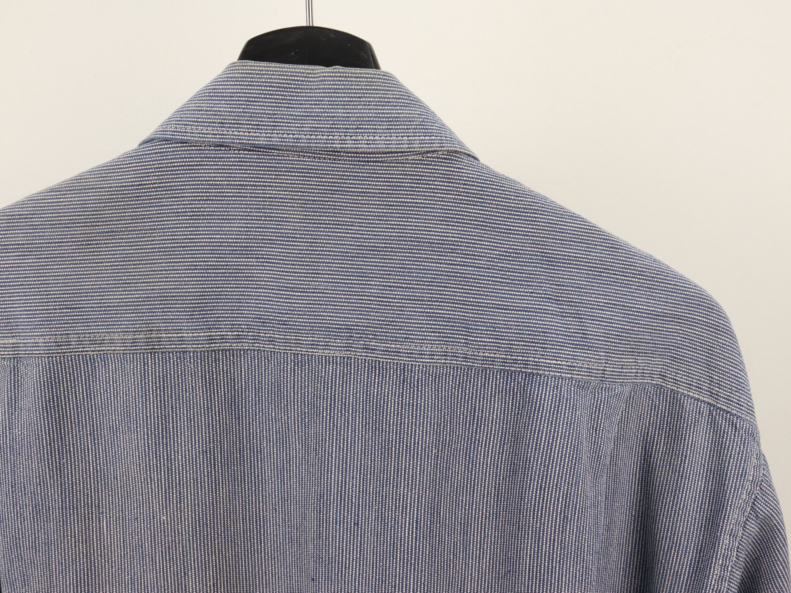 Sugar Cane × Toyo Enterprises Sugar Cane Selvedge Hickory Workwear Longsleeve Shirt Size US L / EU 52-54 / 3 - 17 Thumbnail