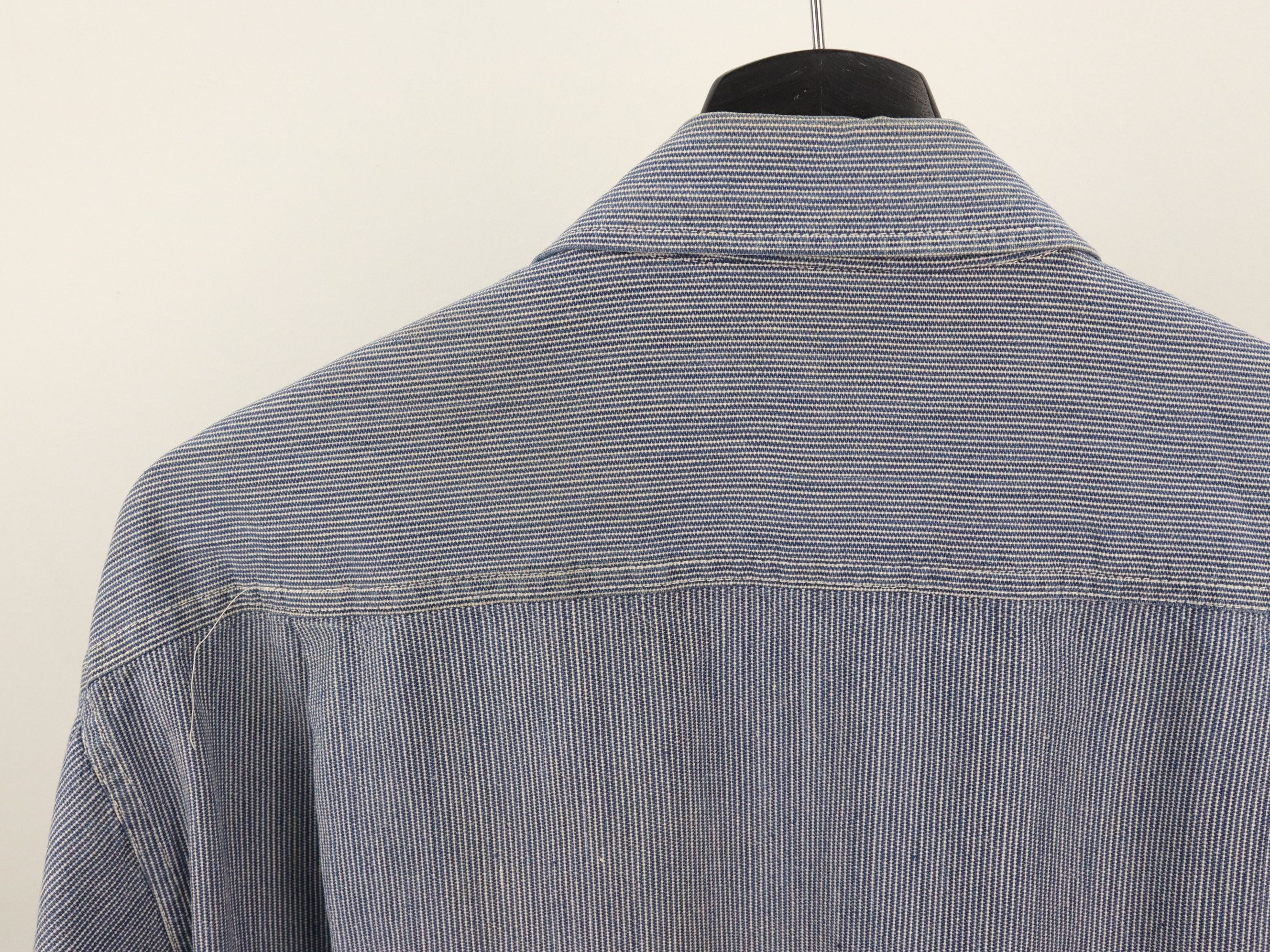 Sugar Cane × Toyo Enterprises Sugar Cane Selvedge Hickory Workwear Longsleeve Shirt Size US L / EU 52-54 / 3 - 16 Thumbnail