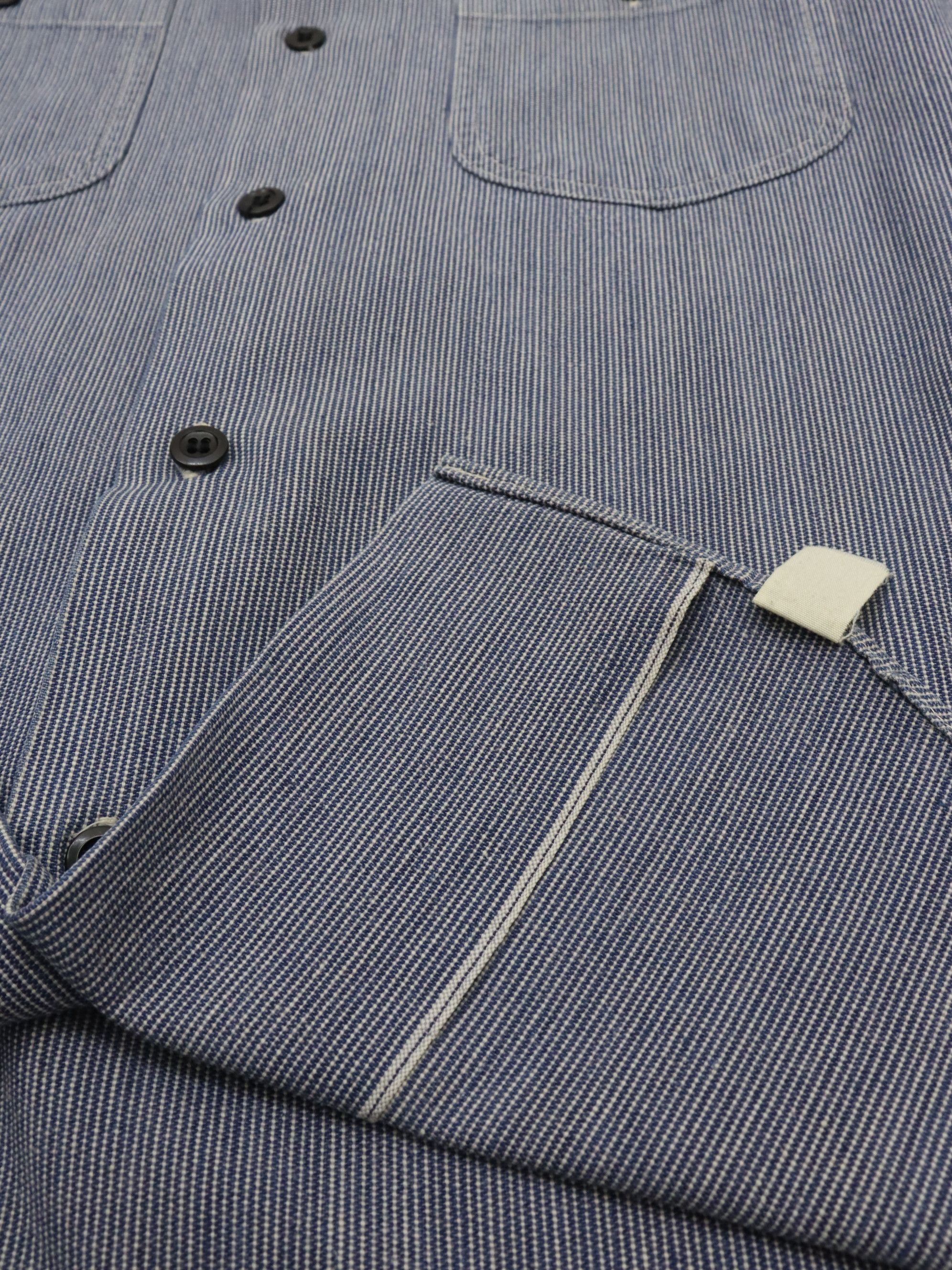 Sugar Cane × Toyo Enterprises Sugar Cane Selvedge Hickory Workwear Longsleeve Shirt Size US L / EU 52-54 / 3 - 22 Thumbnail