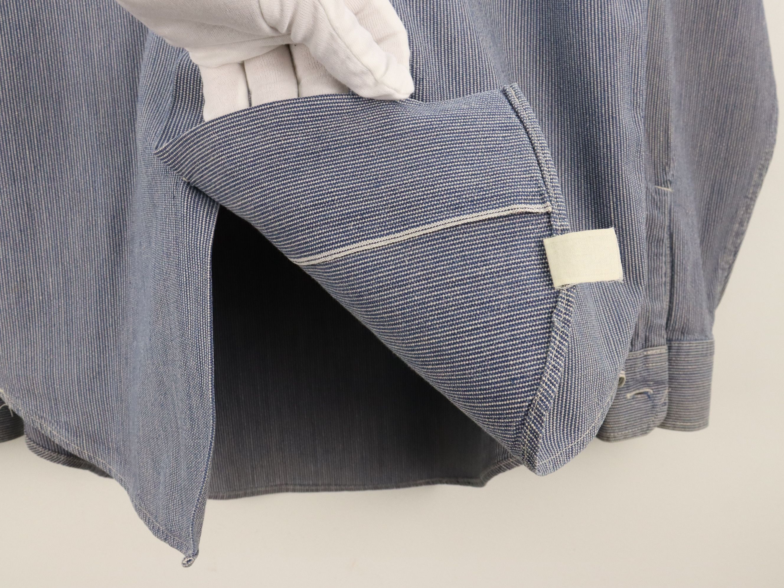 Sugar Cane × Toyo Enterprises Sugar Cane Selvedge Hickory Workwear Longsleeve Shirt Size US L / EU 52-54 / 3 - 19 Thumbnail