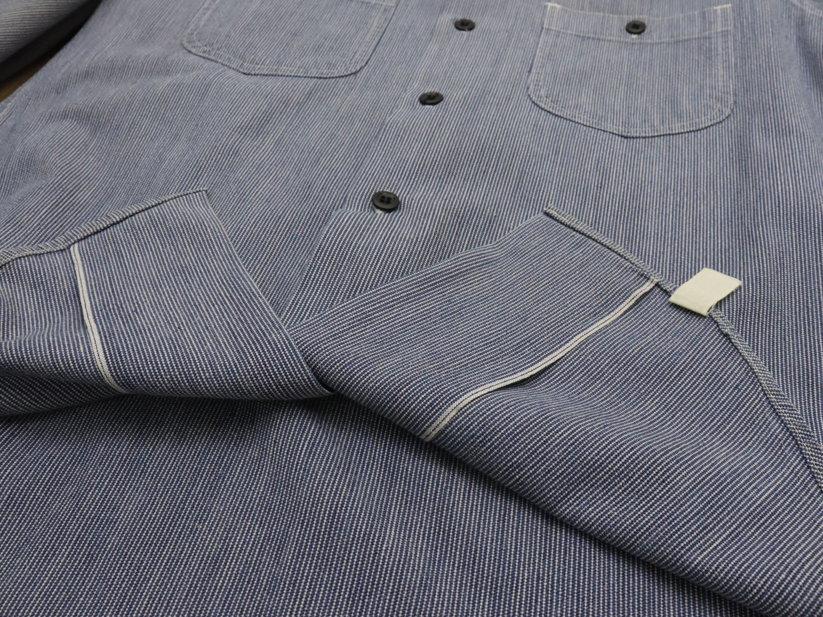 Sugar Cane × Toyo Enterprises Sugar Cane Selvedge Hickory Workwear Longsleeve Shirt Size US L / EU 52-54 / 3 - 21 Thumbnail