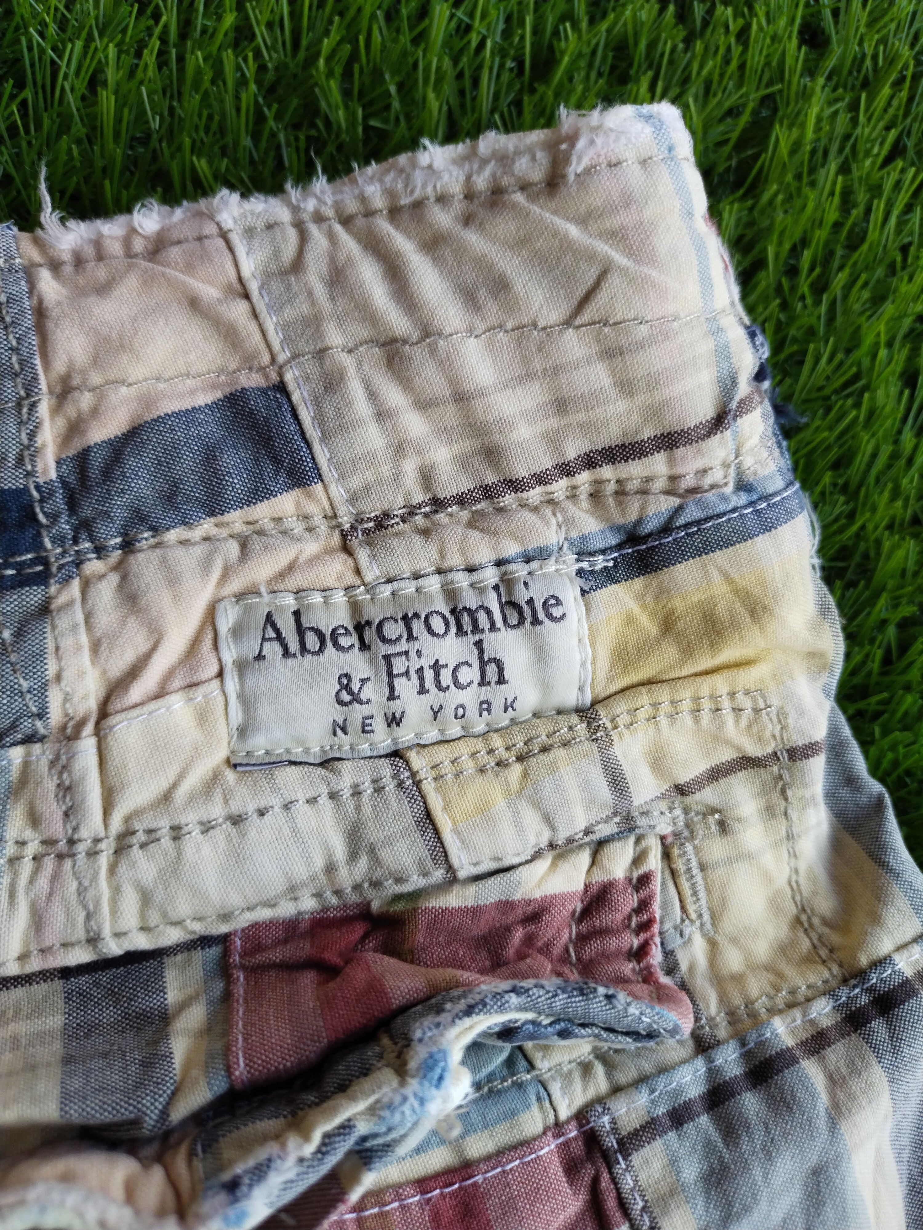 Abercrombie & Fitch × Japanese Brand Abercrombie & Fitch AF Cargo Shorts Patchwork Plaid Mens Size US 32 / EU 48 - 4 Thumbnail