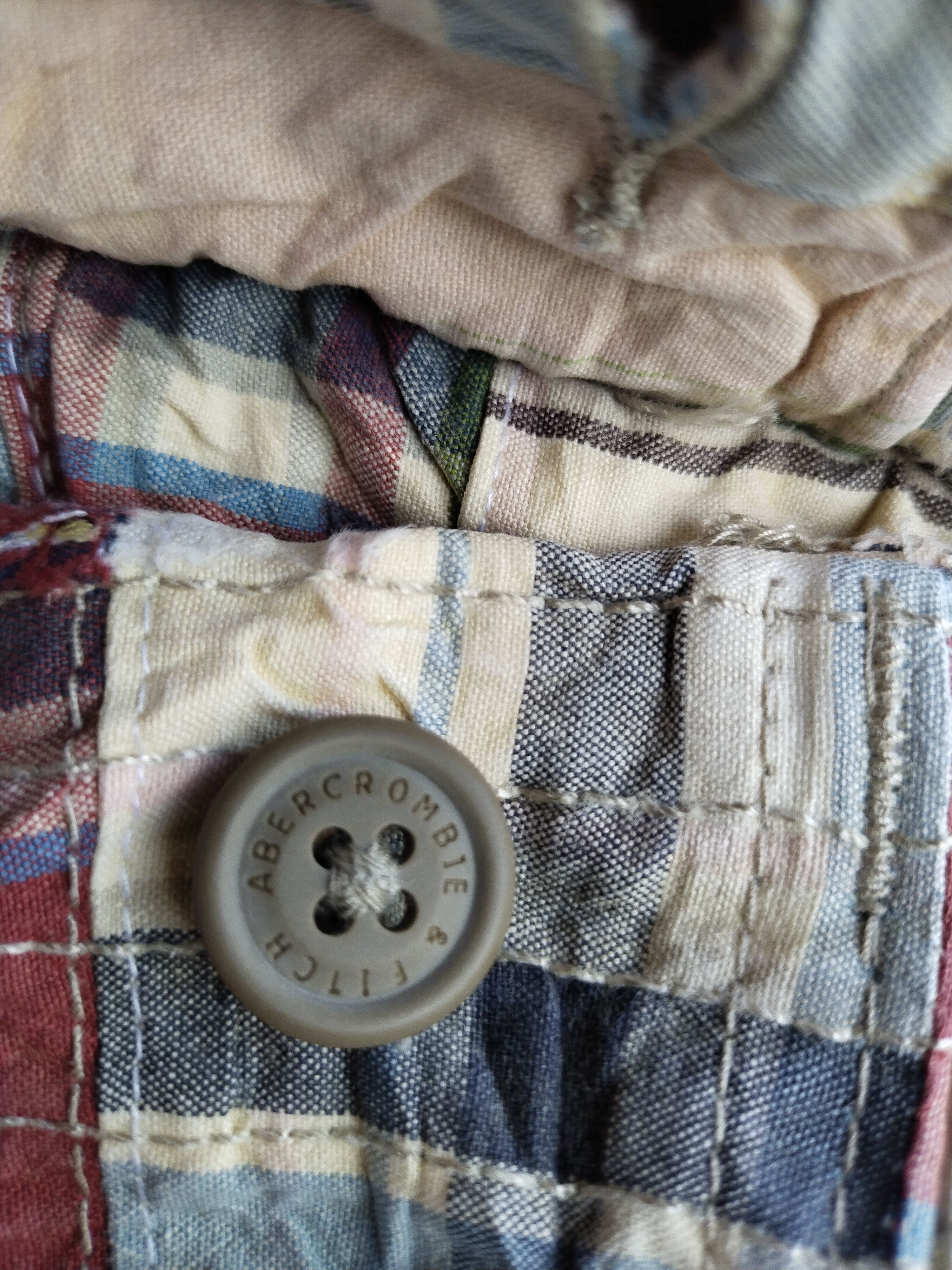 Abercrombie & Fitch × Japanese Brand Abercrombie & Fitch AF Cargo Shorts Patchwork Plaid Mens Size US 32 / EU 48 - 11 Thumbnail
