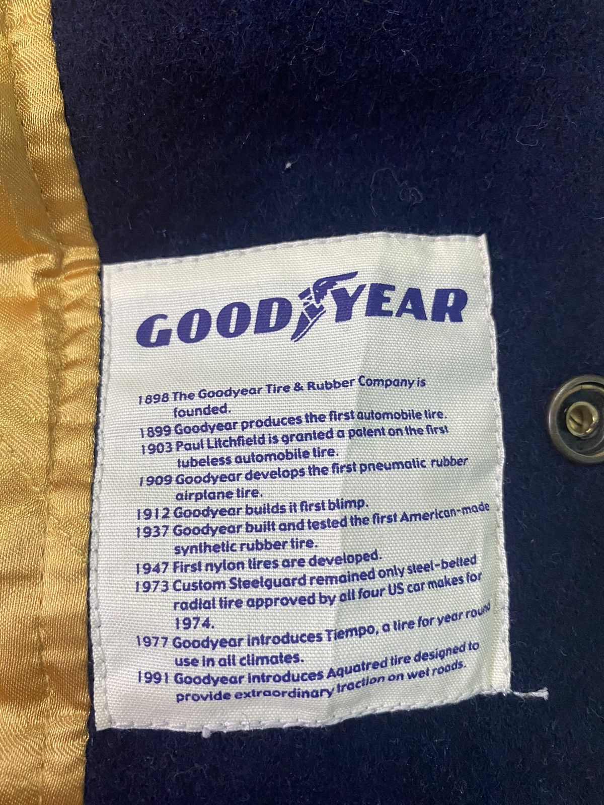 Sports Specialties VINTAGE GOODYEAR WINGS SHOES WOOL VARSITY JACKET Size US L / EU 52-54 / 3 - 9 Thumbnail