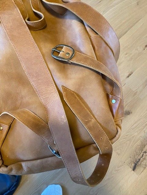 Vintage Handmade Leather Backpack Size ONE SIZE - 7 Thumbnail