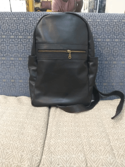 Vintage Handmade Leather Backpack Size ONE SIZE - 1 Thumbnail