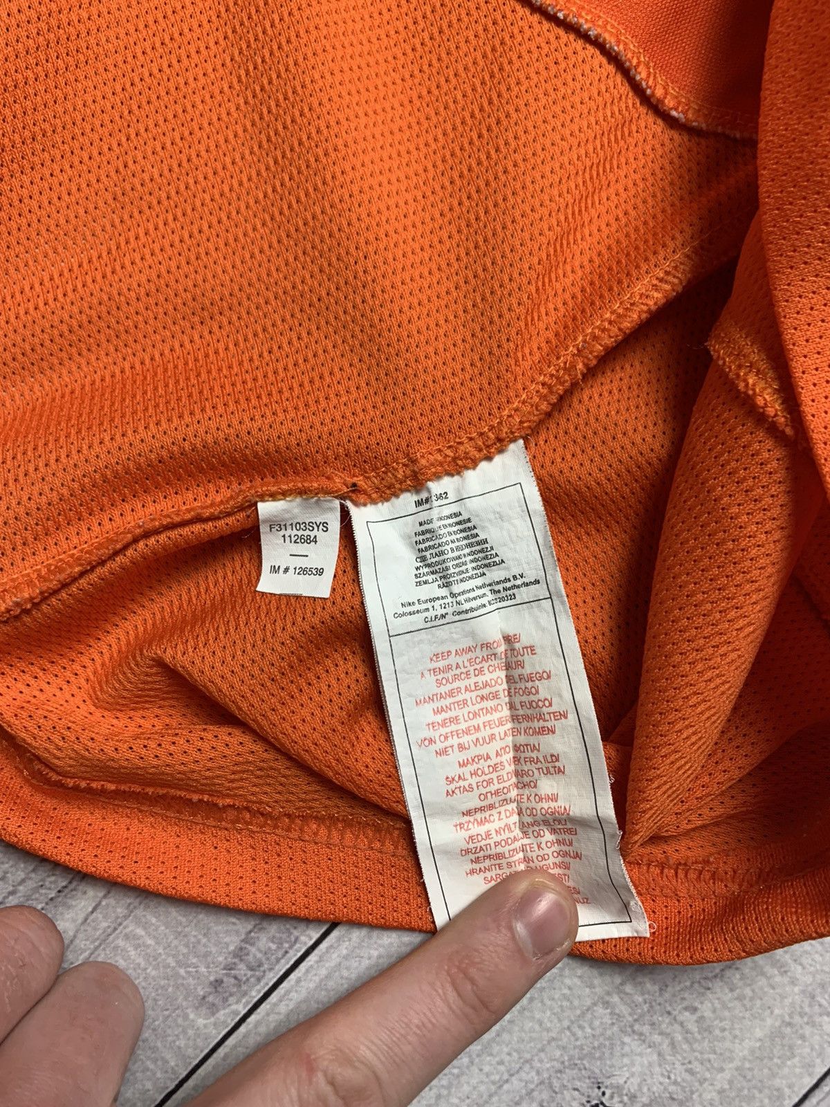 Nike × Vintage Vintage Nike jersey Holland 19 Robben KNVB Nederland Size US XL / EU 56 / 4 - 6 Thumbnail
