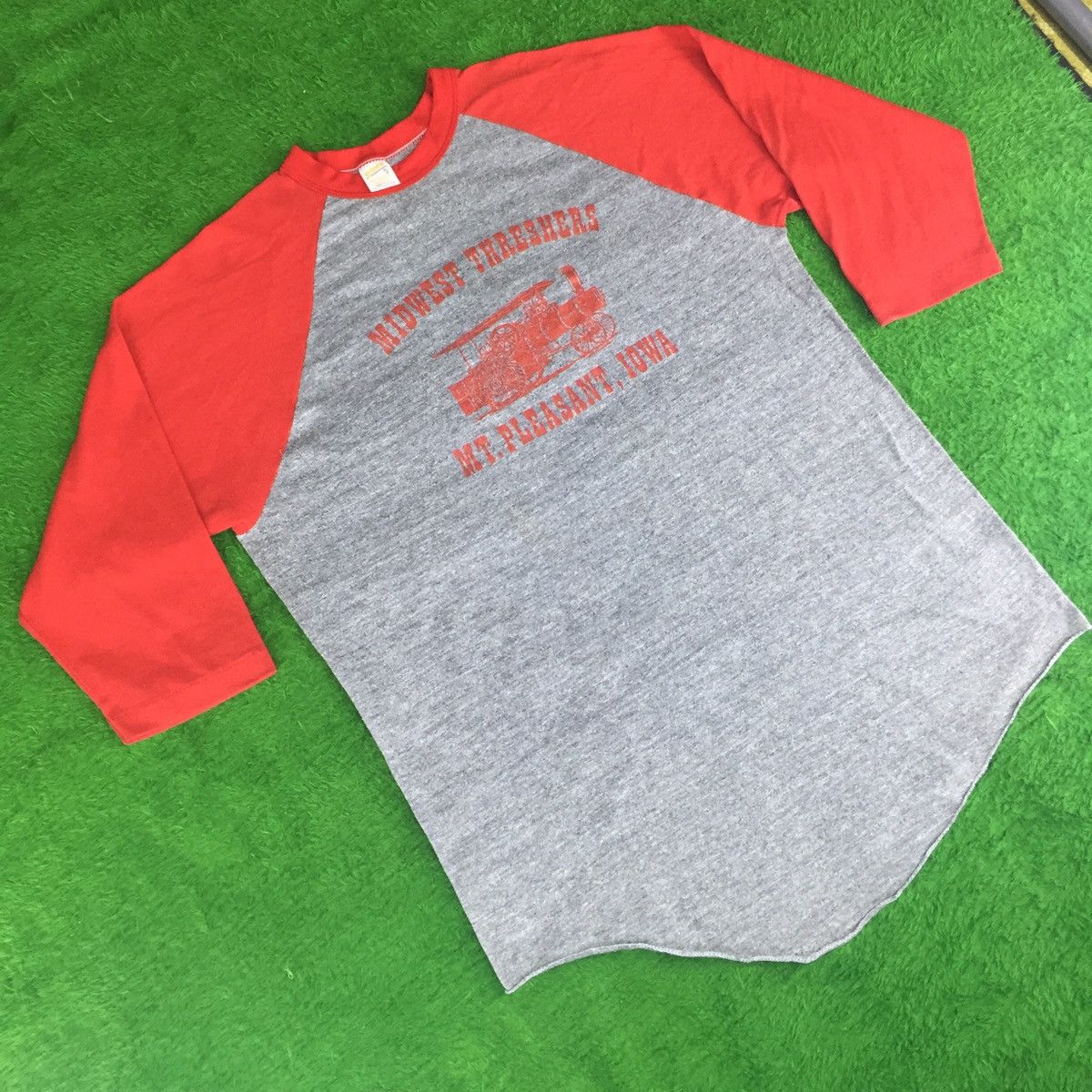 Vintage Vintage 80s Sportswear MIDWEST THRESHERS🚂 MT PLEASANT IOWA Size US M / EU 48-50 / 2 - 2 Thumbnail