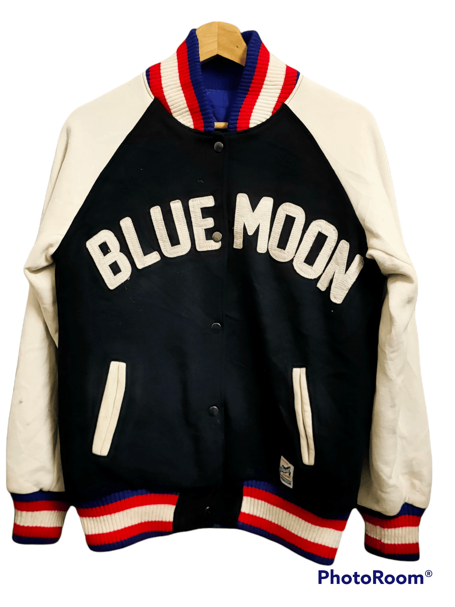 Other Blue moon varsity button up jacket Spellout LOGO Size US M / EU 48-50 / 2 - 1 Thumbnail