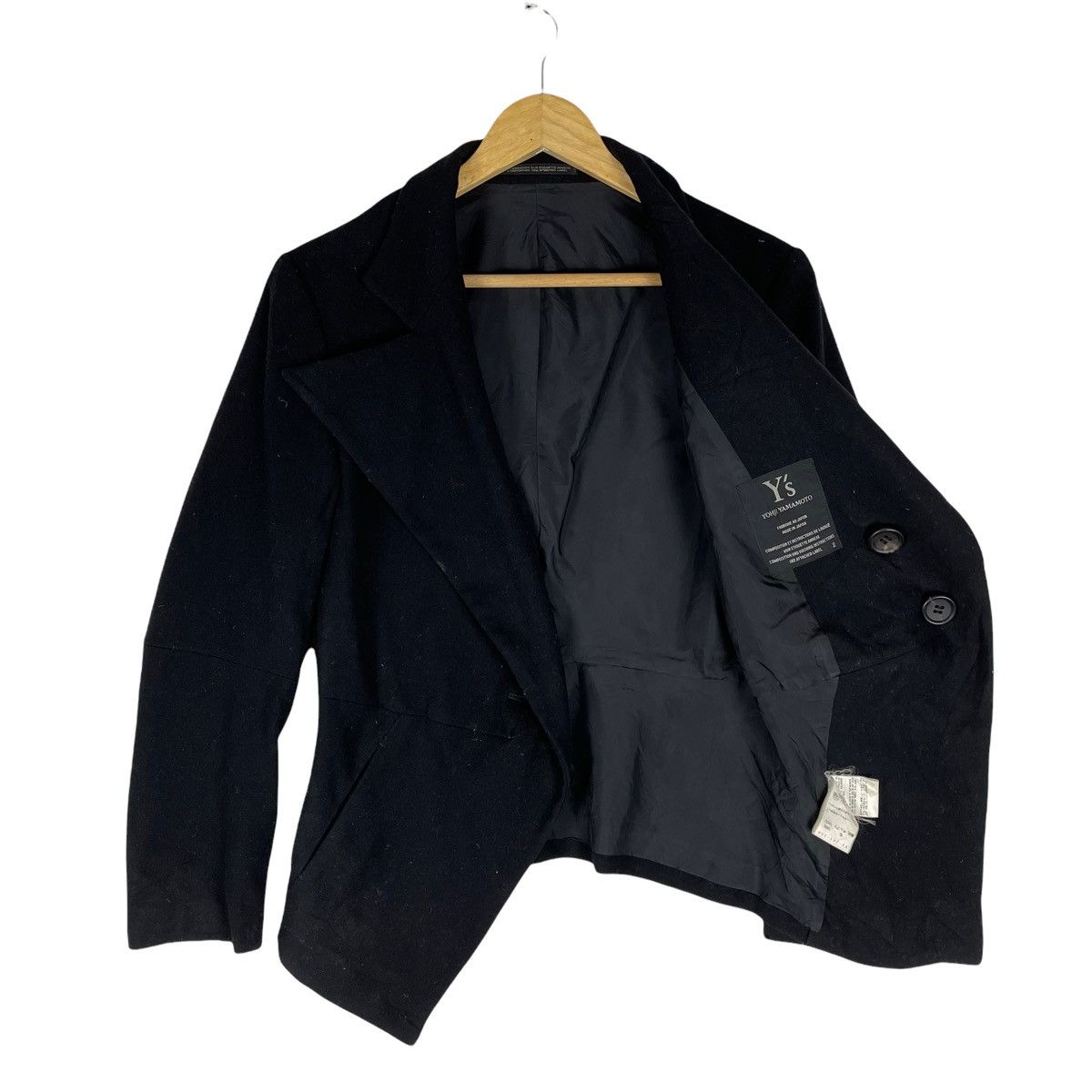 Yohji Yamamoto 🔥YOHJI YAMAMOTO V COLLAR BUTTON JACKET Size US M / EU 48-50 / 2 - 1 Thumbnail