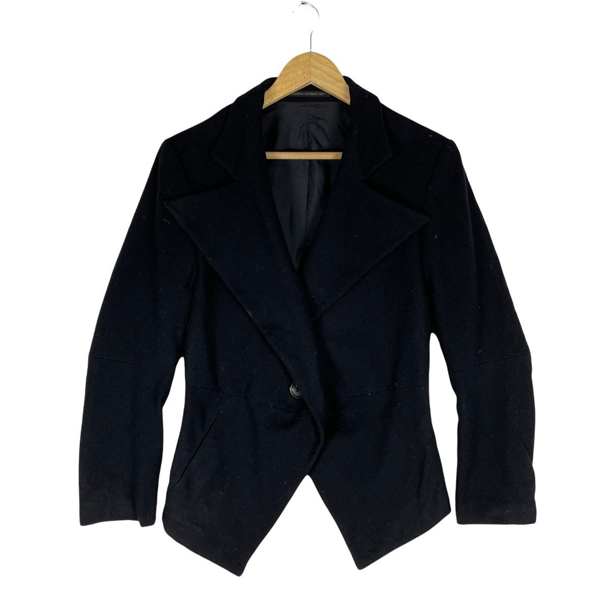 Yohji Yamamoto 🔥YOHJI YAMAMOTO V COLLAR BUTTON JACKET Size US M / EU 48-50 / 2 - 3 Thumbnail