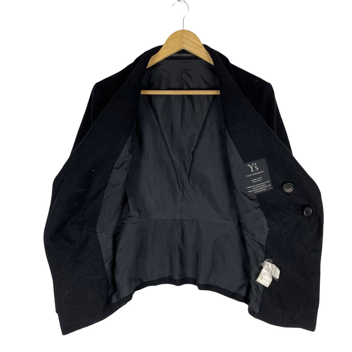 Yohji Yamamoto 🔥YOHJI YAMAMOTO V COLLAR BUTTON JACKET Size US M / EU 48-50 / 2 - 10 Thumbnail
