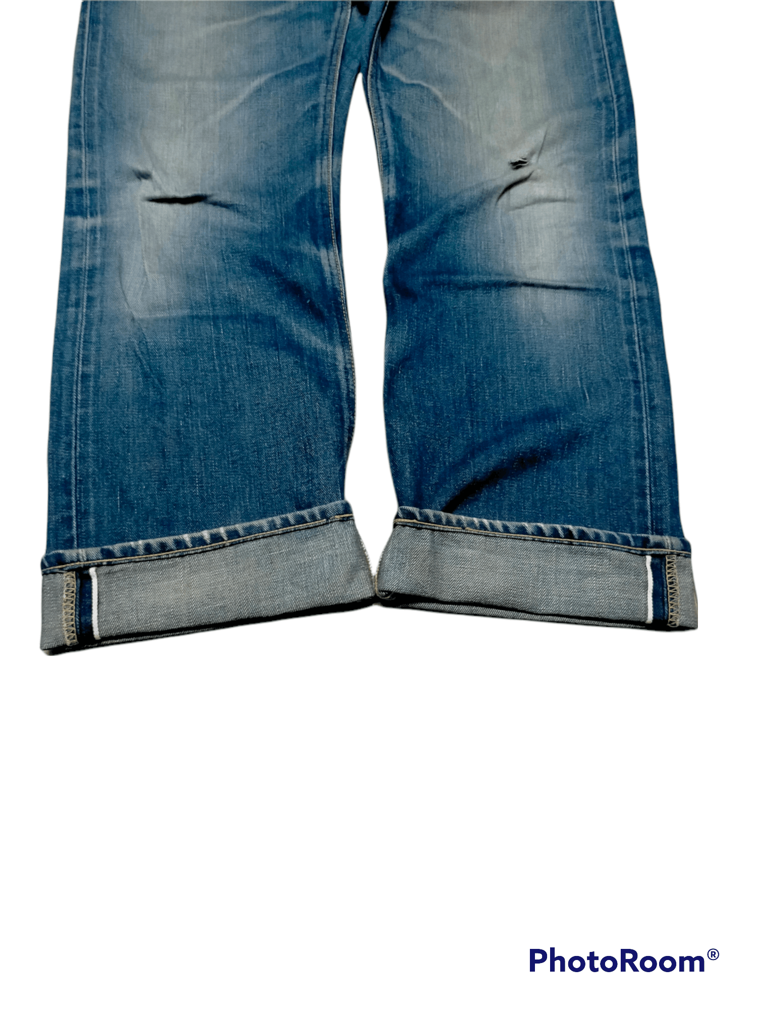 Japanese Brand Lee Riders Distressed jeans selvedge Size US 30 / EU 46 - 4 Thumbnail