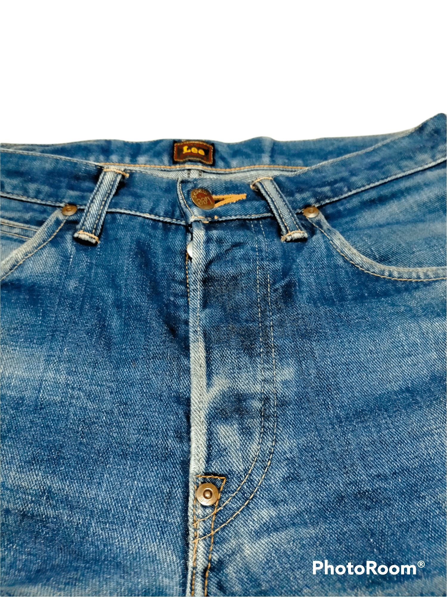 Japanese Brand Lee Riders Distressed jeans selvedge Size US 30 / EU 46 - 5 Thumbnail