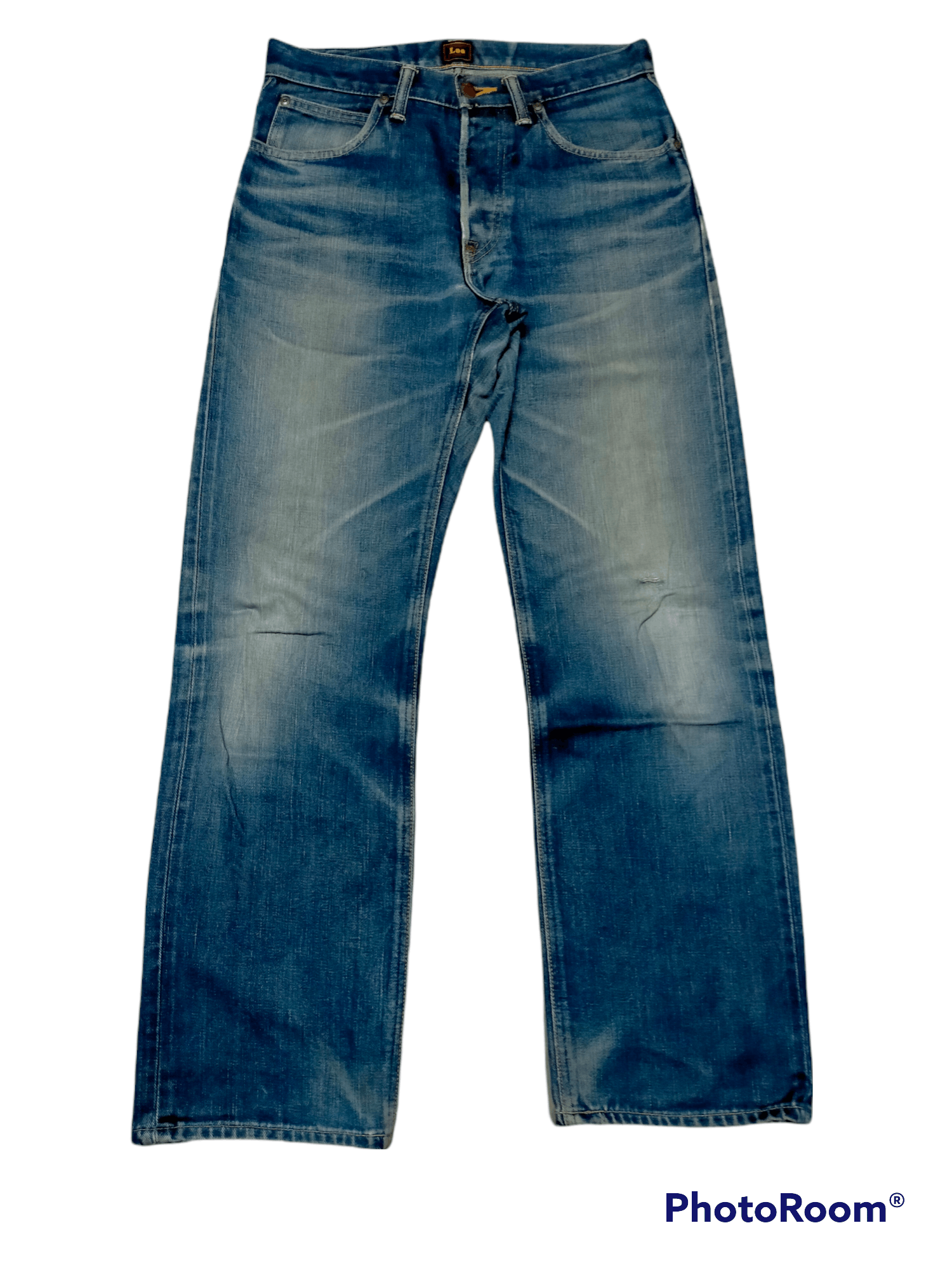 Japanese Brand Lee Riders Distressed jeans selvedge Size US 30 / EU 46 - 1 Thumbnail