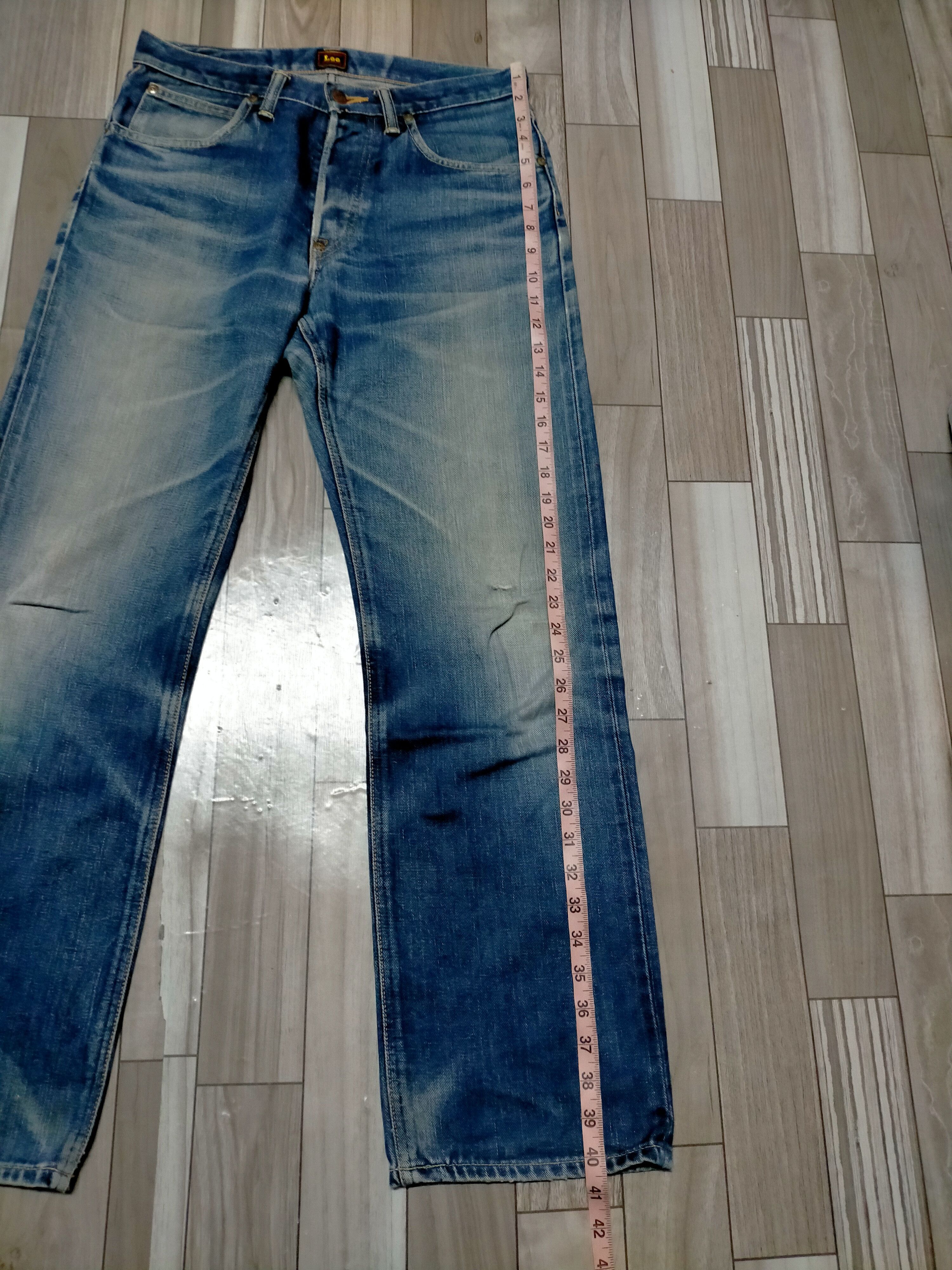 Japanese Brand Lee Riders Distressed jeans selvedge Size US 30 / EU 46 - 13 Thumbnail