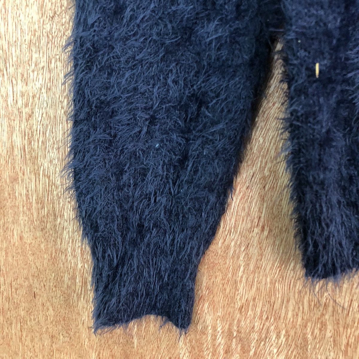 Homespun Knitwear DLL Sospita Dark Blue Mohair Shag Shaggy Knitwear #c361 Size S / US 4 / IT 40 - 6 Thumbnail