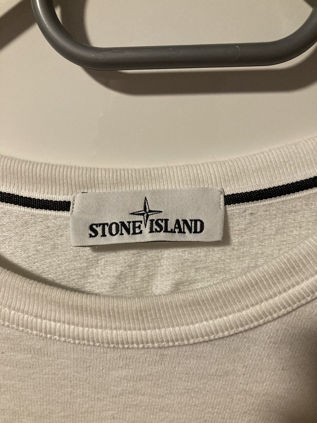 Stone Island Stone Island White Crewneck Size US L / EU 52-54 / 3 - 4 Thumbnail