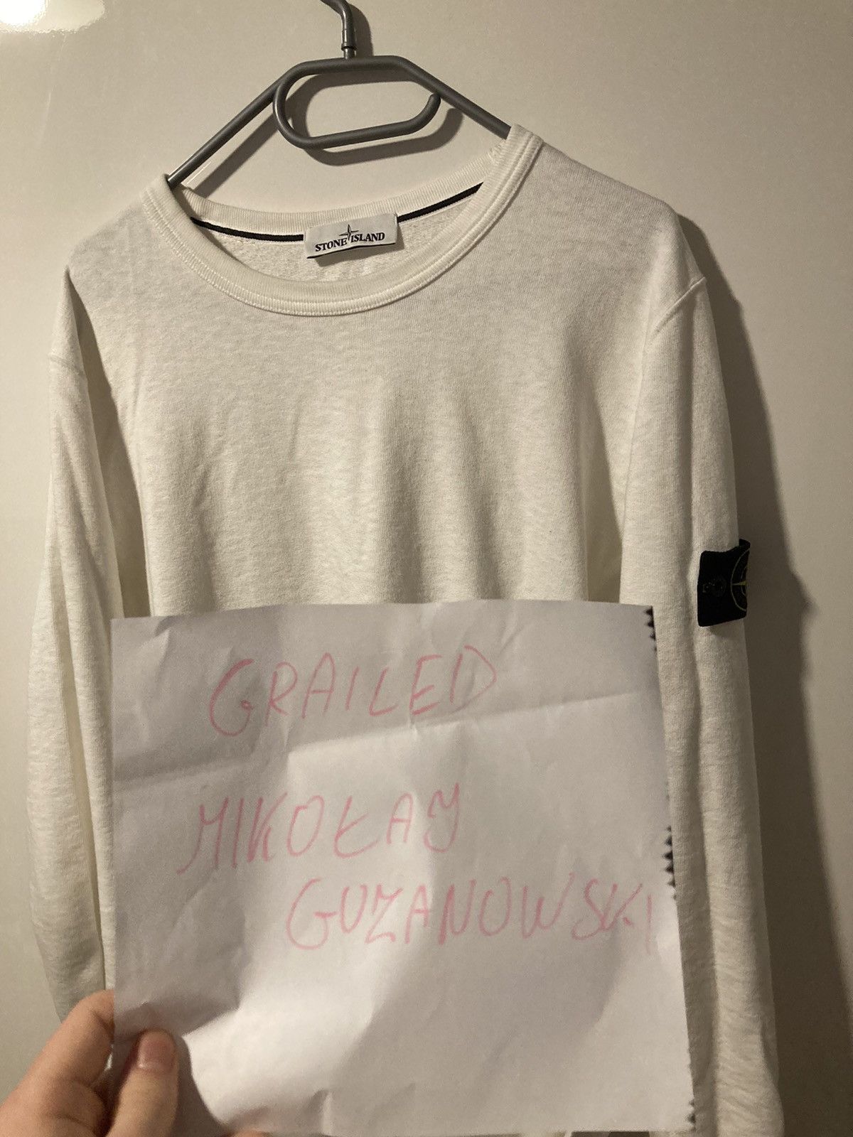 Stone Island Stone Island White Crewneck Size US L / EU 52-54 / 3 - 7 Thumbnail