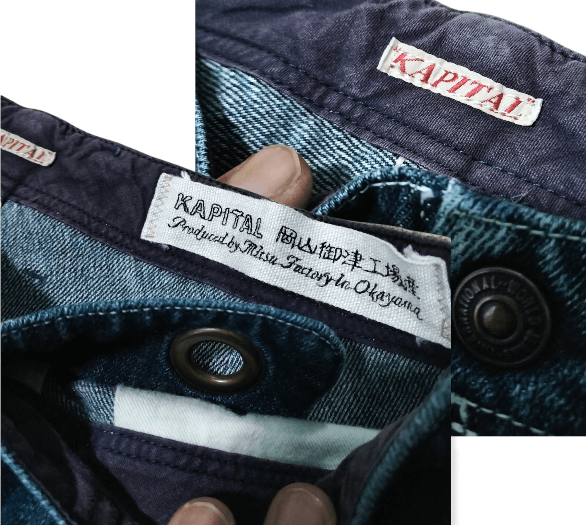 Kapital Vintage Kapital Misu Factory Railway Engineer fashion Hype Size US 31 - 5 Thumbnail