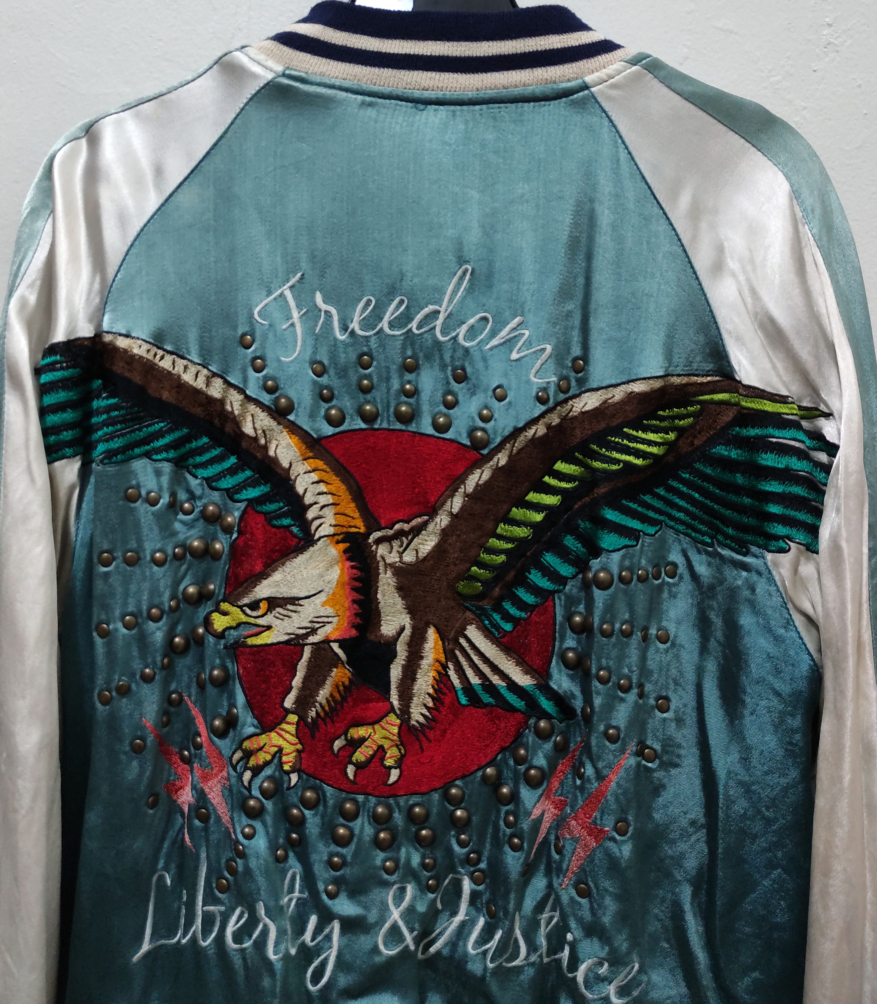 Other Sukajan Jaket Reversible Eeagle Freedom Liberty & Justice Size US M / EU 48-50 / 2 - 11 Thumbnail