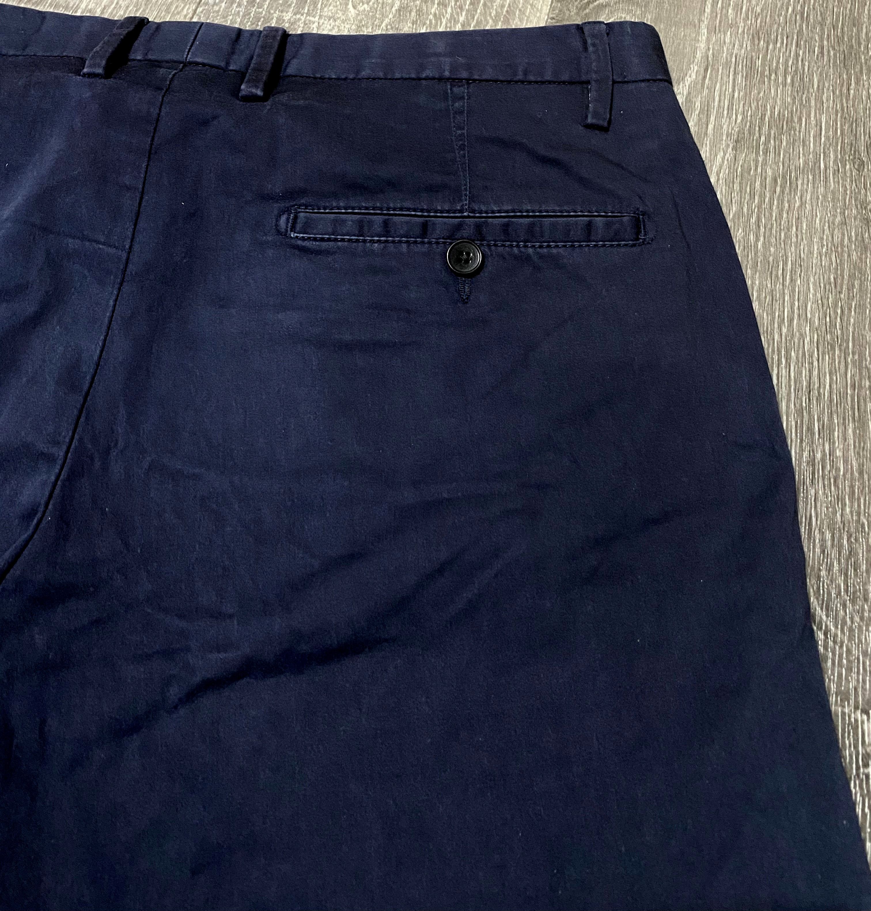 Acne Studios Acne Studios Max Satin SS14 Dyed Navy Chino Pants Trousers Size US 30 / EU 46 - 8 Thumbnail