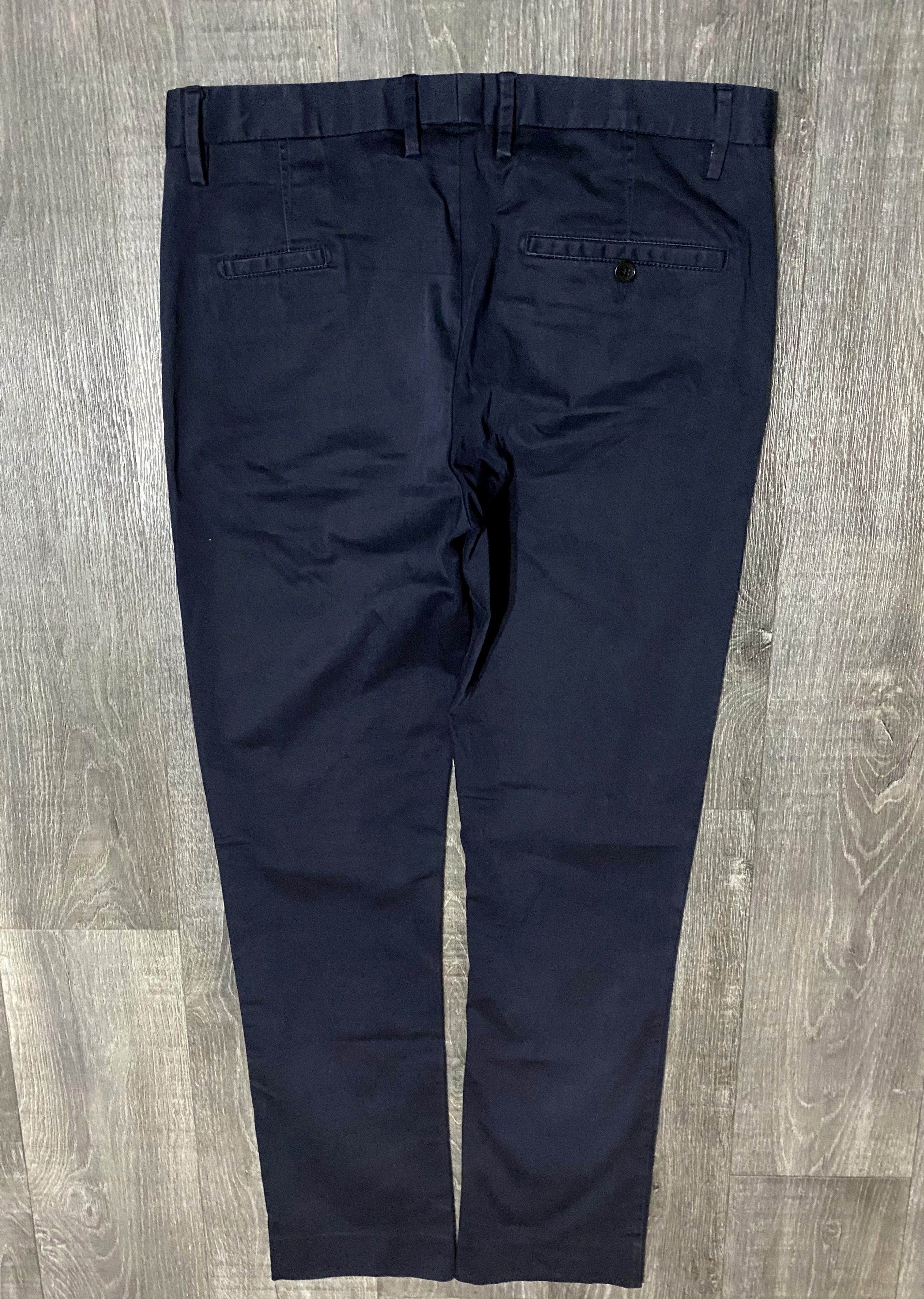 Acne Studios Acne Studios Max Satin SS14 Dyed Navy Chino Pants Trousers Size US 30 / EU 46 - 6 Thumbnail