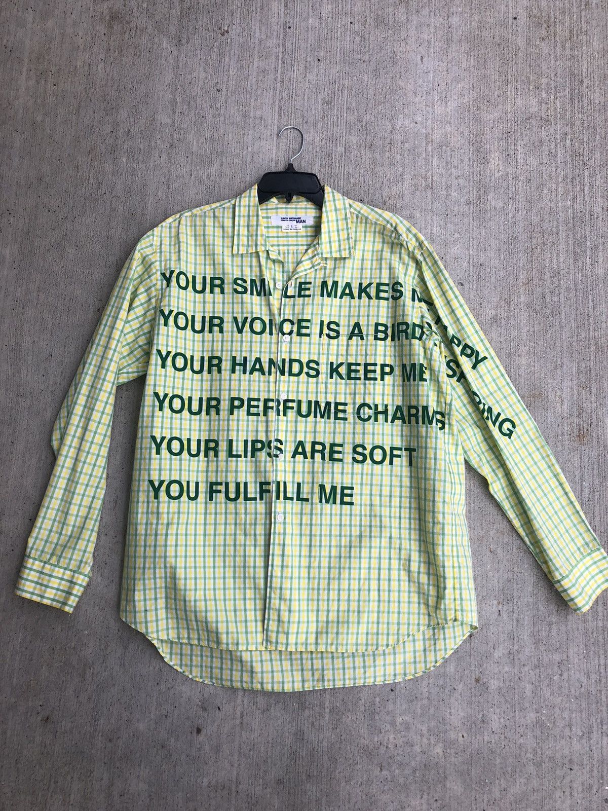 Junya Watanabe 👔junya Watanabe Cdg 2001 Poem Shirt Grailed