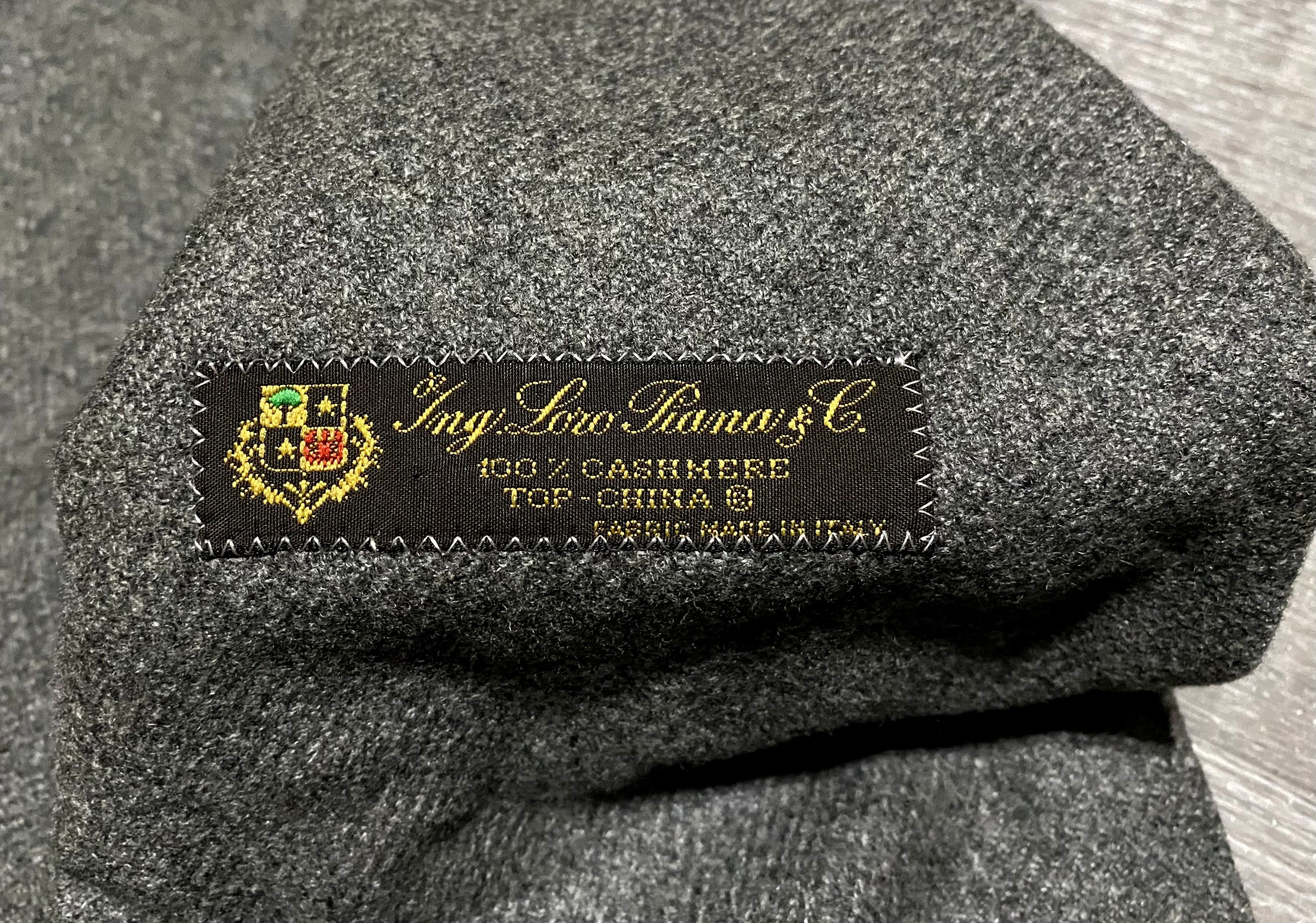 Loro Piana Unisex Loro Piana fabric Grey 100% Cashmere Blazer Jacket Size 44S - 7 Thumbnail