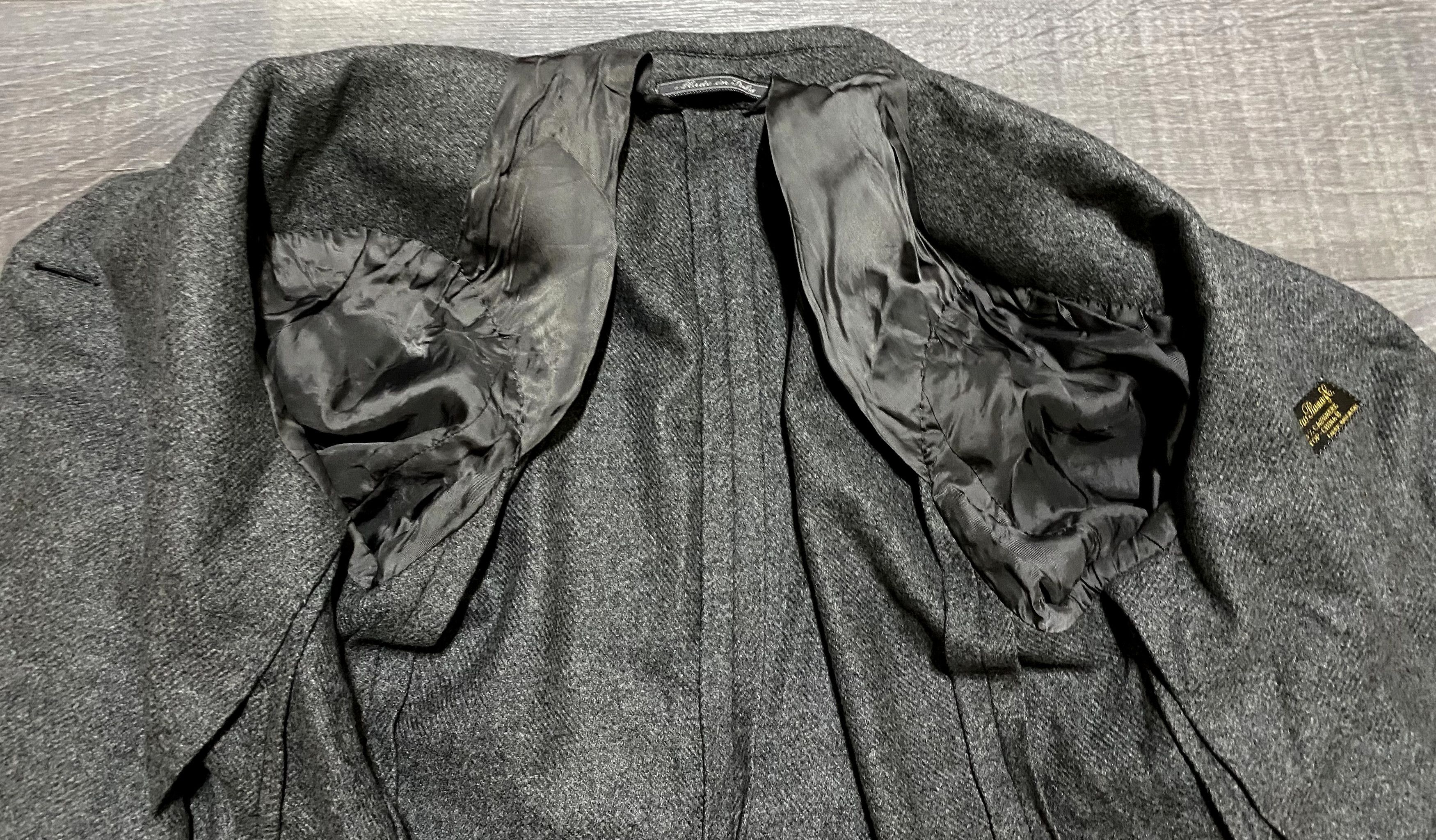 Loro Piana Unisex Loro Piana fabric Grey 100% Cashmere Blazer Jacket Size 44S - 5 Thumbnail