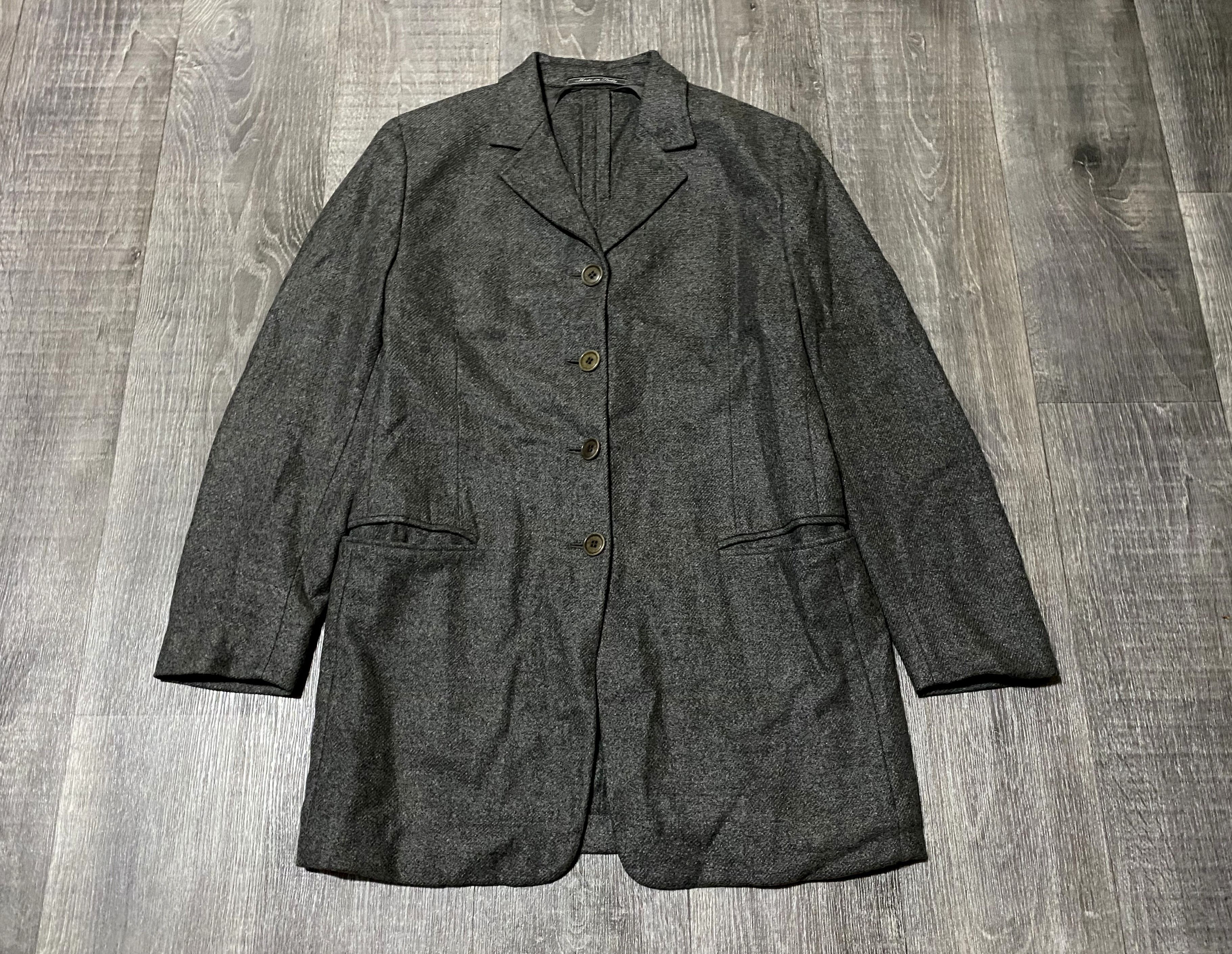 Loro Piana Unisex Loro Piana fabric Grey 100% Cashmere Blazer Jacket Size 44S - 2 Thumbnail