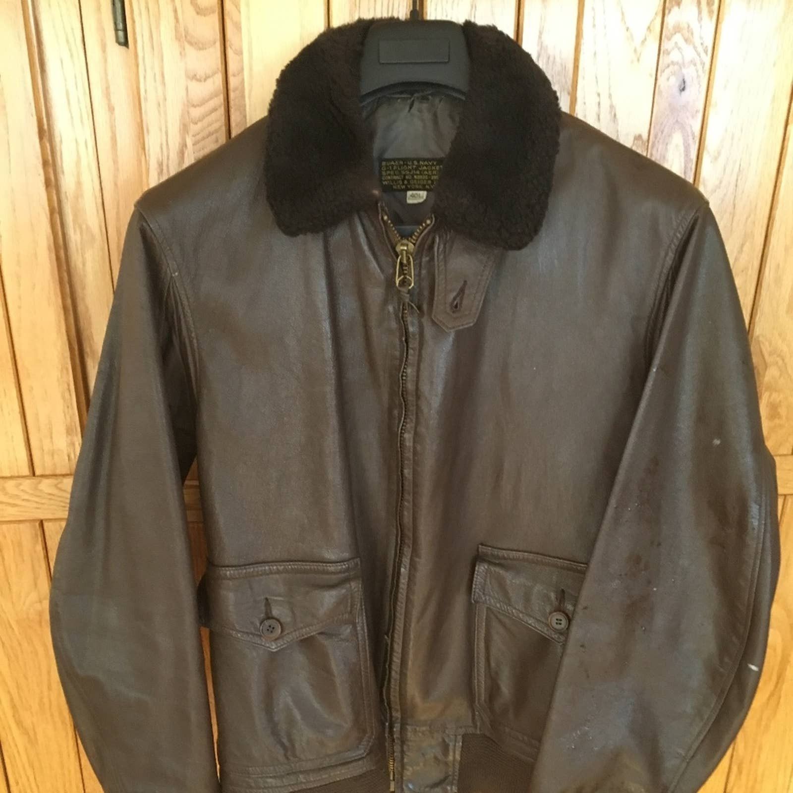 Common Projects Vintage 1960s Buaer US Navy G-1 Flight Jacket N383S ...