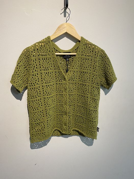 Stussy Stussy Samira Crochet Shirt Avocado | Grailed