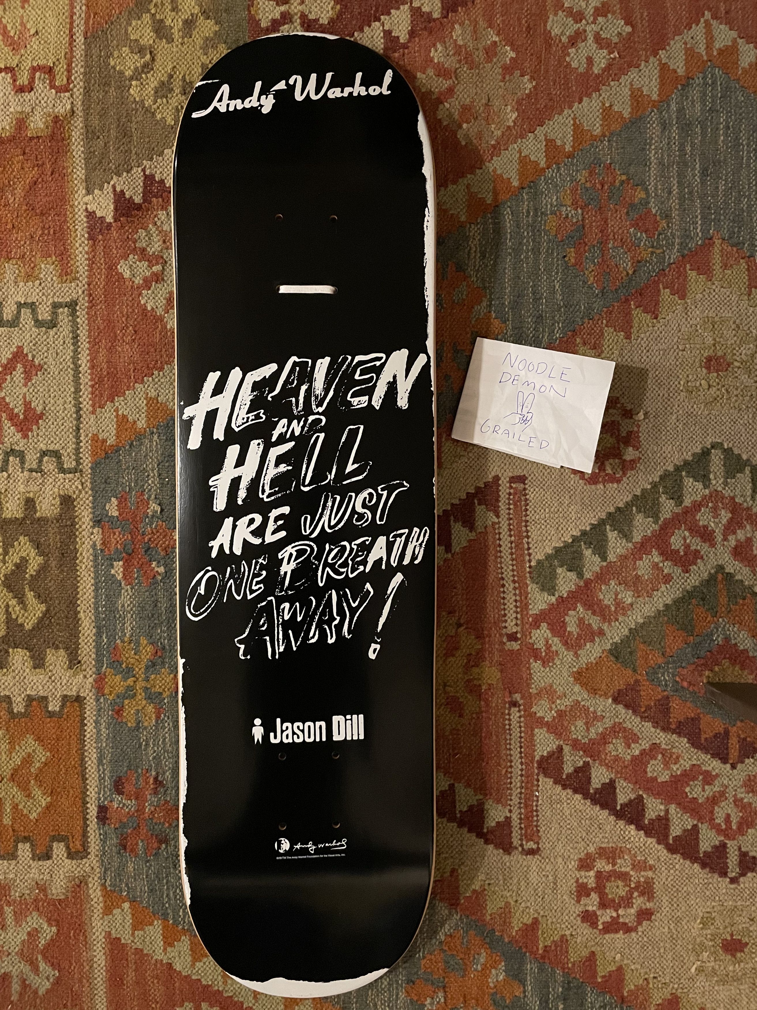 Skateboard Alien Workshop Warhol Jason Dill - Vintage Late 2000's - Old Stock