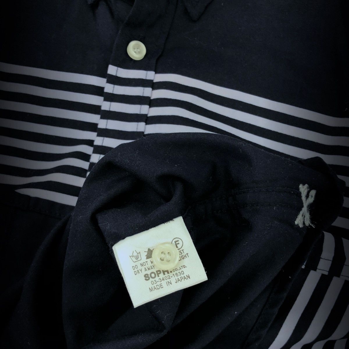 Fragment Design Striped L/S Button Up Shirt Size US XL / EU 56 / 4 - 7 Thumbnail